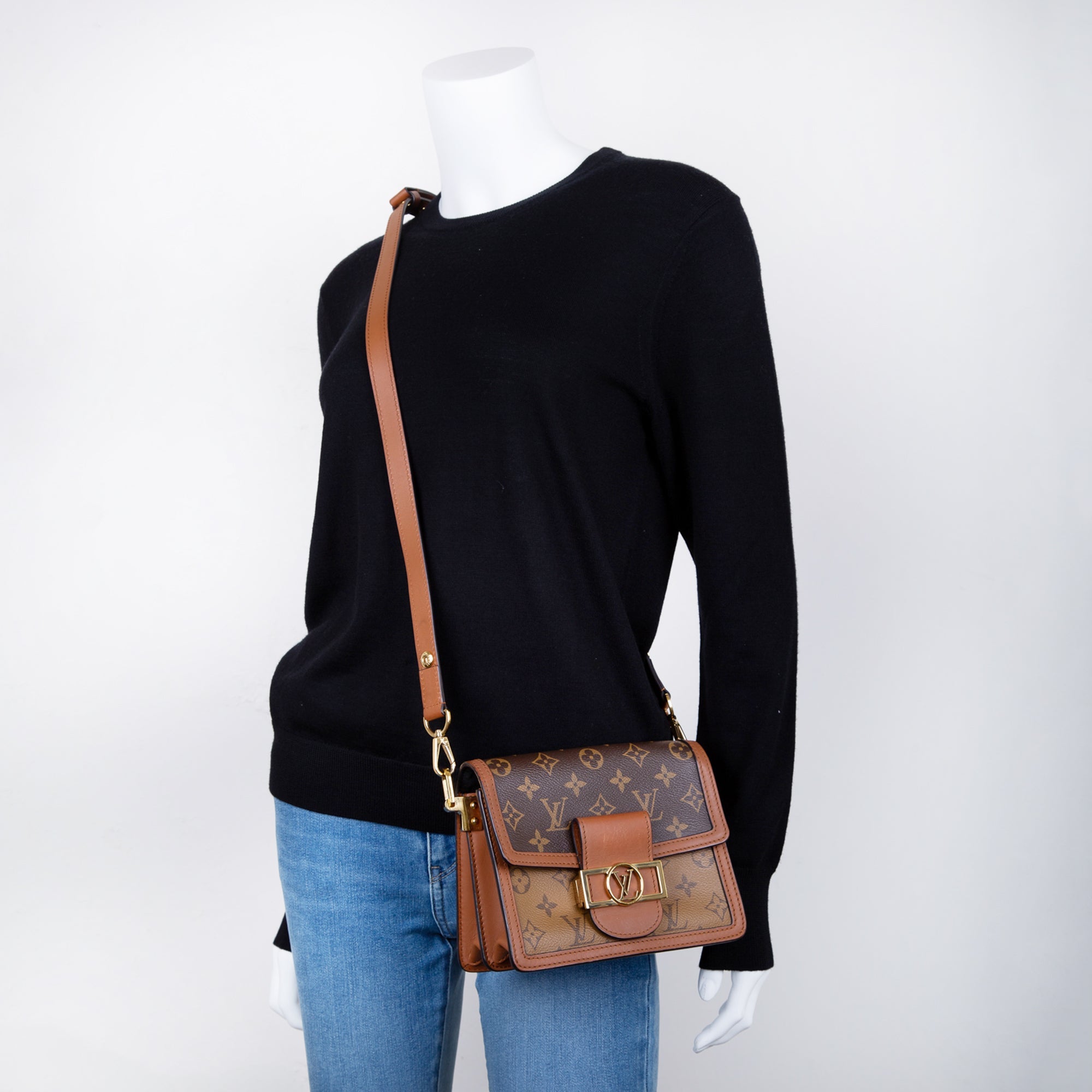 Louis Vuitton Monogram Reverse Mini Dauphine