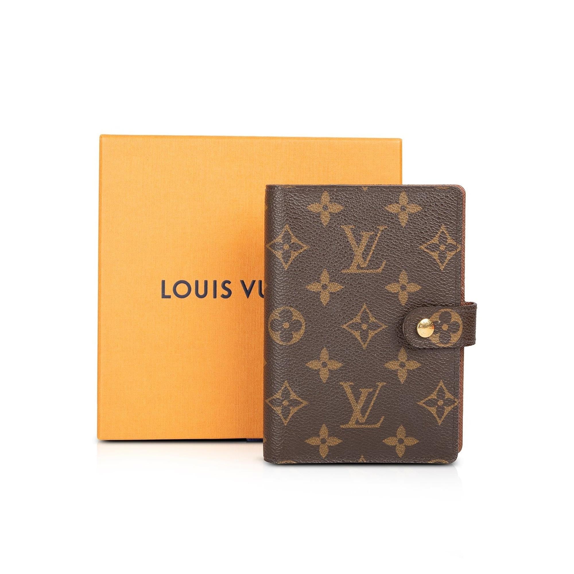 Louis Vuitton Monogram Small Ring Agenda Cover w/ Box