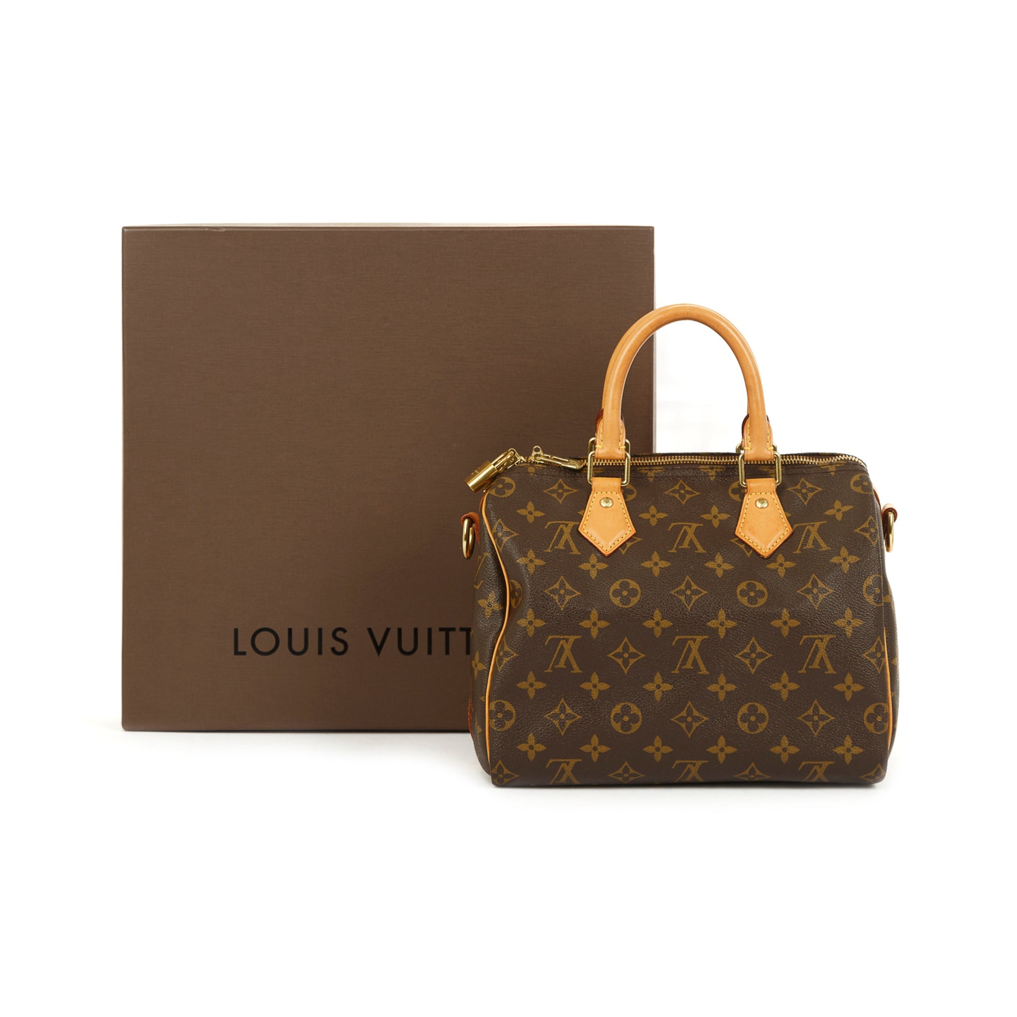 Louis Vuitton Monogram Speedy Bandouliere 25 w/ Box