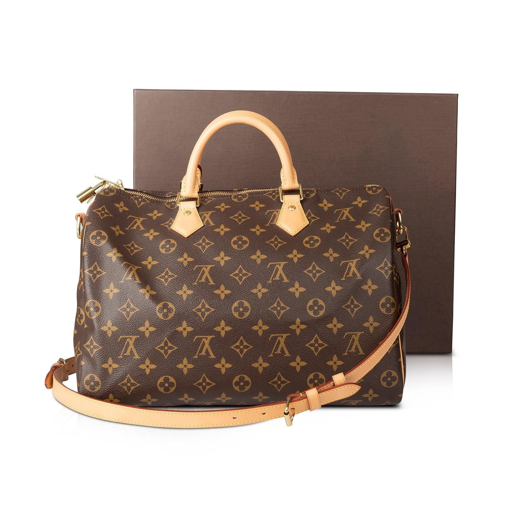 Louis Vuitton Monogram Speedy Bandouliere 35 w/ Box