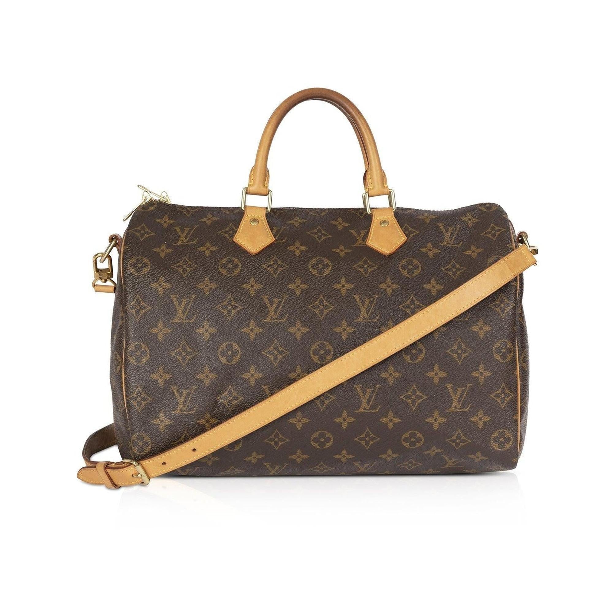 Louis Vuitton Monogram Speedy Bandouliere 35 w/ Box