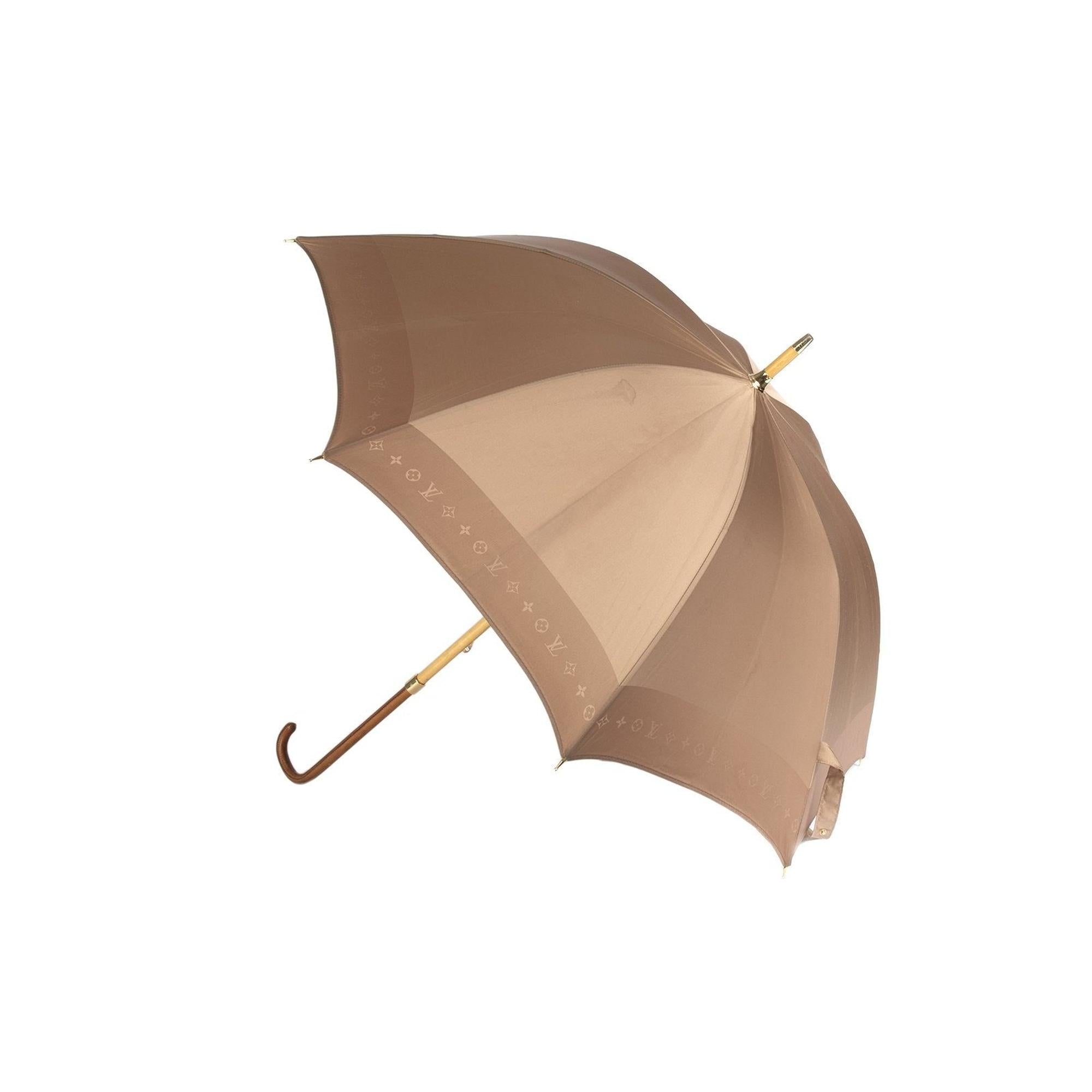 Louis Vuitton Monogram Trimmed Umbrella