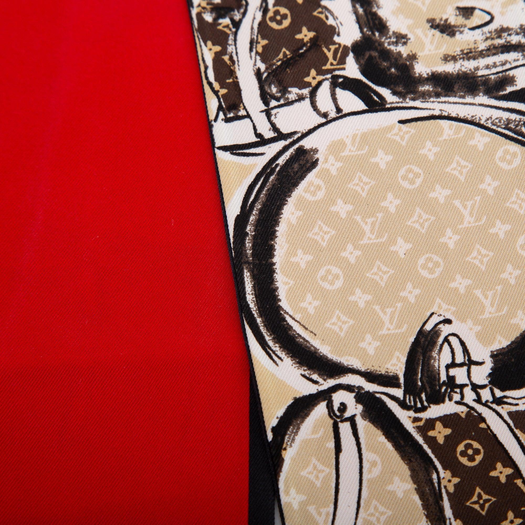 Louis Vuitton Monogram Trunk Silk Bandeau w/ Box