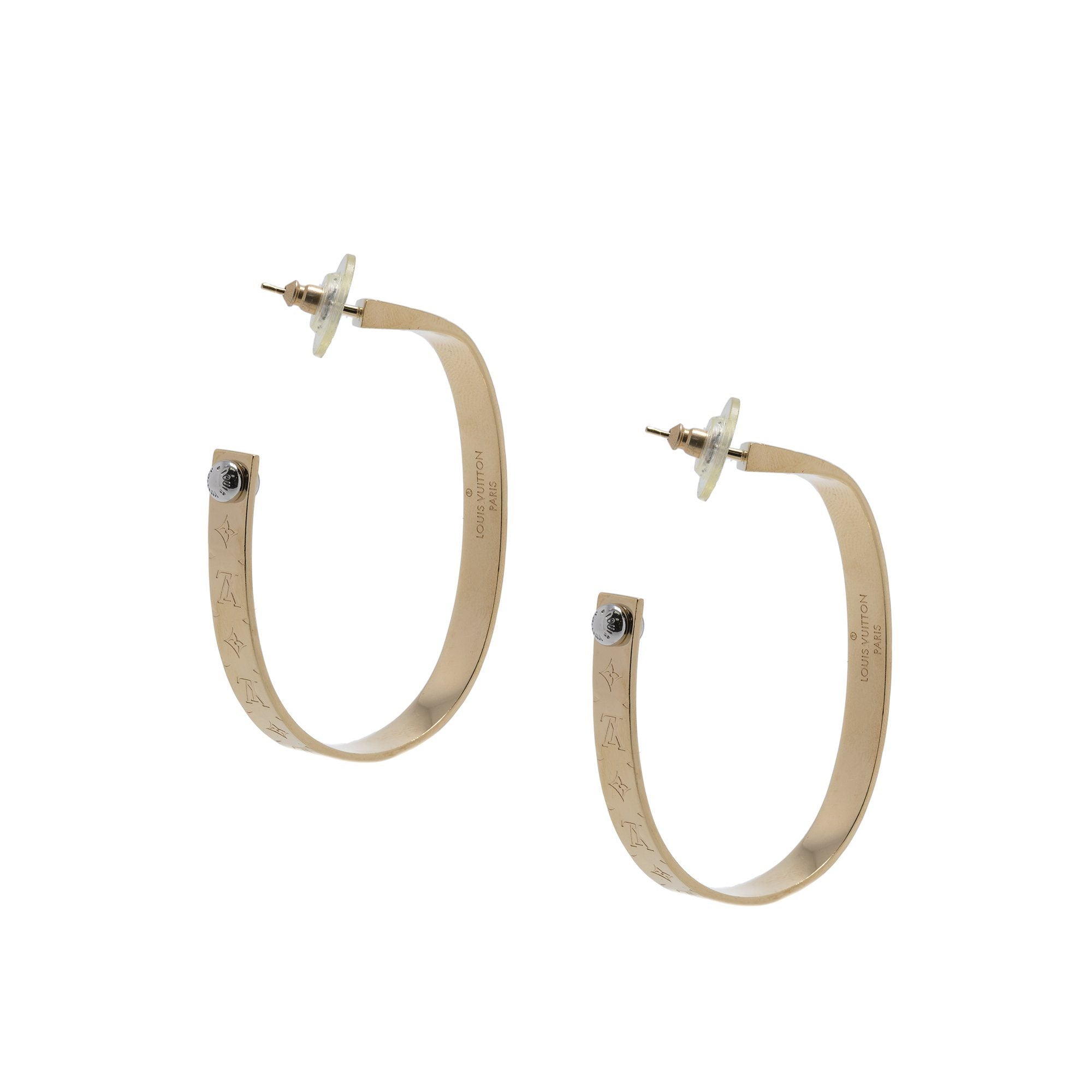 Louis Vuitton Nanogram Hoop Earrings