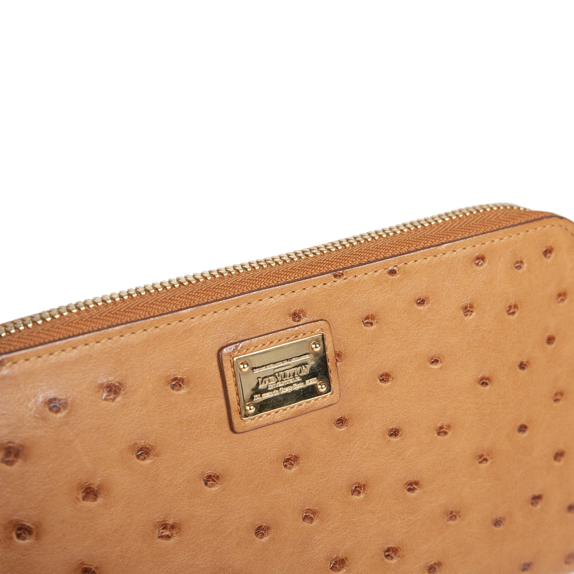 Louis Vuitton Ostrich Zippy Wallet
