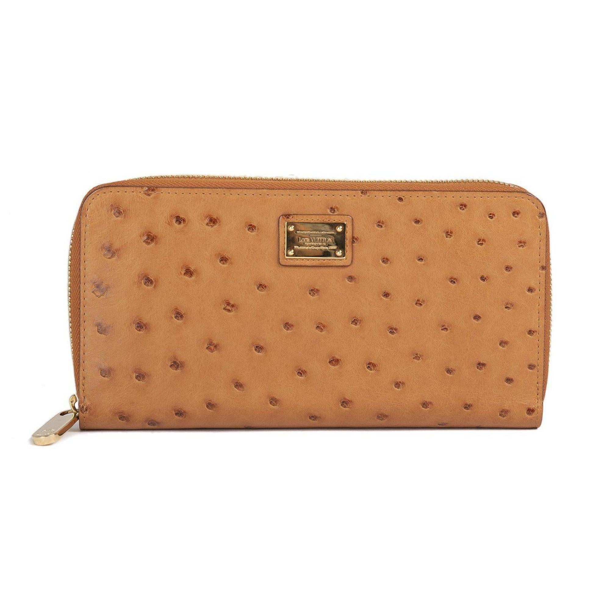 Louis Vuitton Ostrich Zippy Wallet