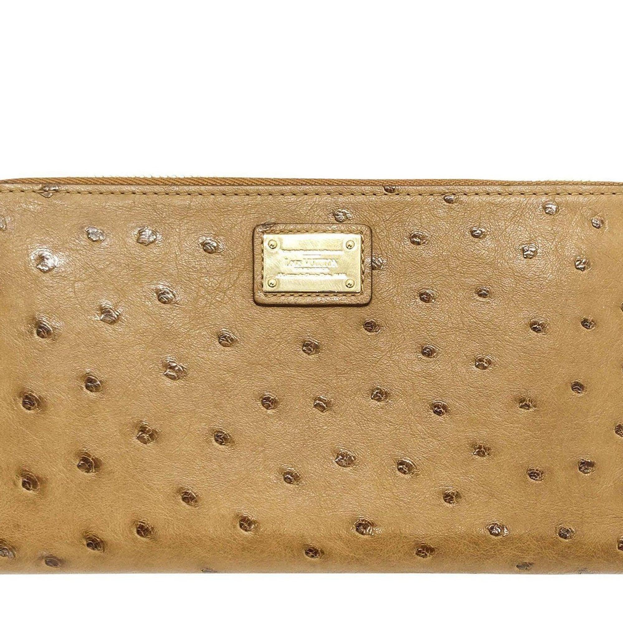 Louis Vuitton Ostrich Zippy Wallet