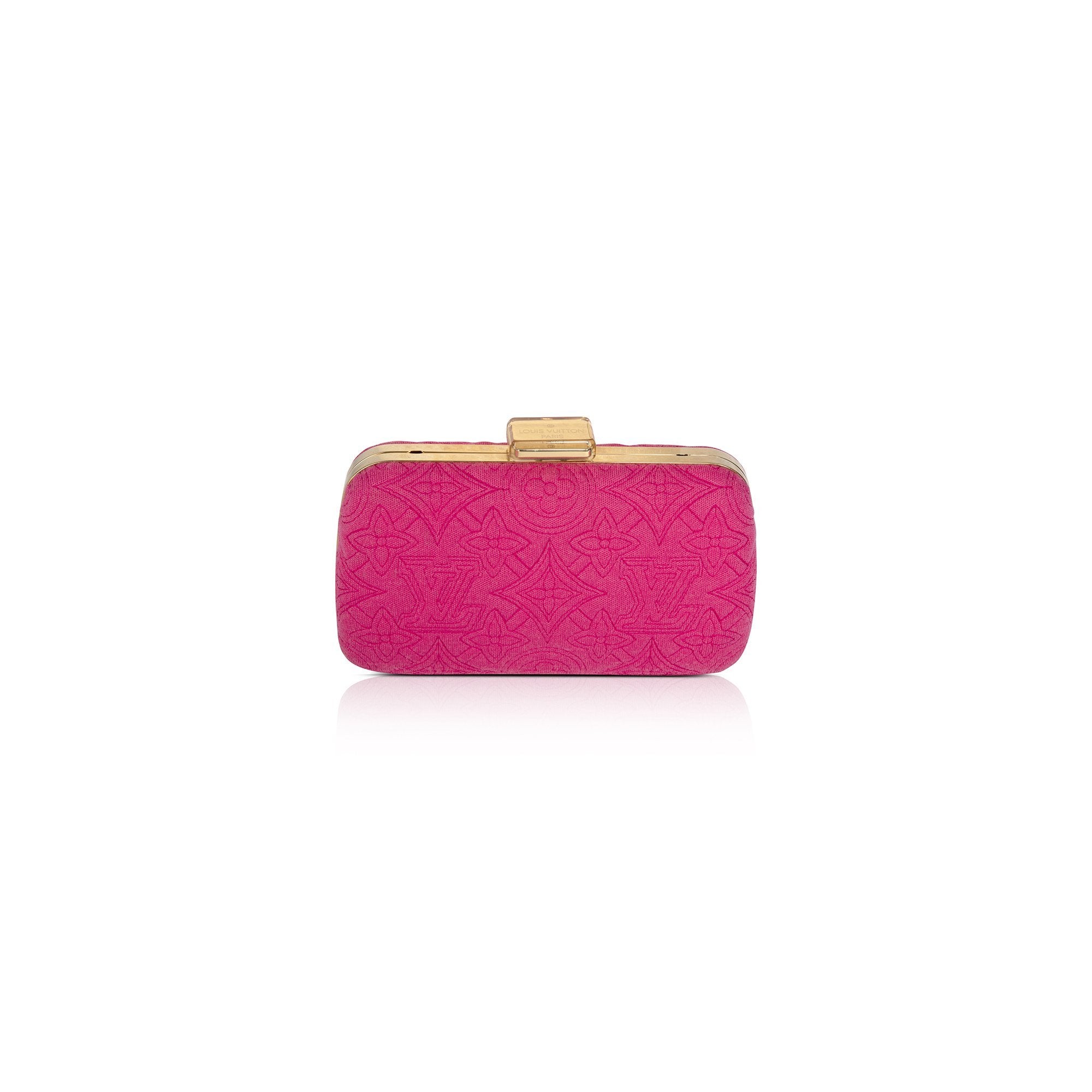 Louis Vuitton Pink Jersey Motard Minaudiere
