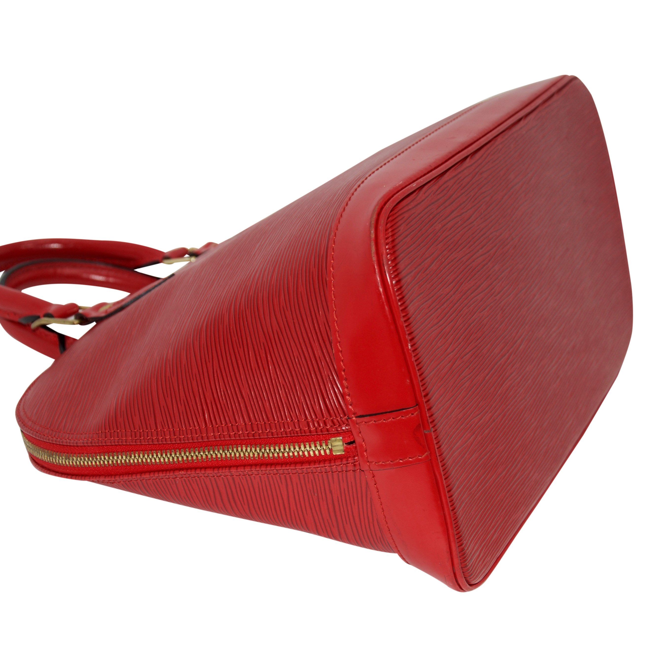 Louis Vuitton Red Epi Leather Alma PM