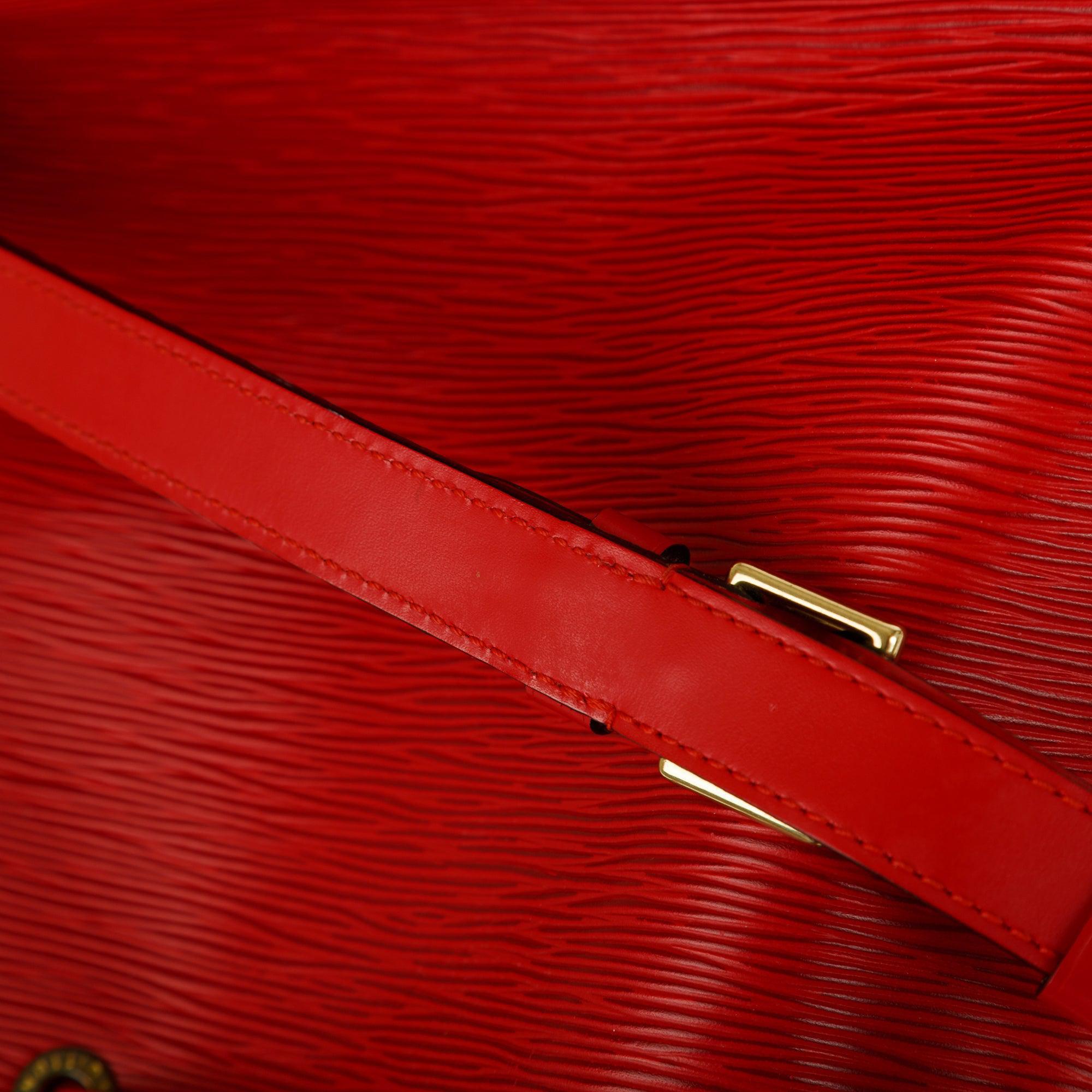 Louis Vuitton Red Epi Petit Noe Bag