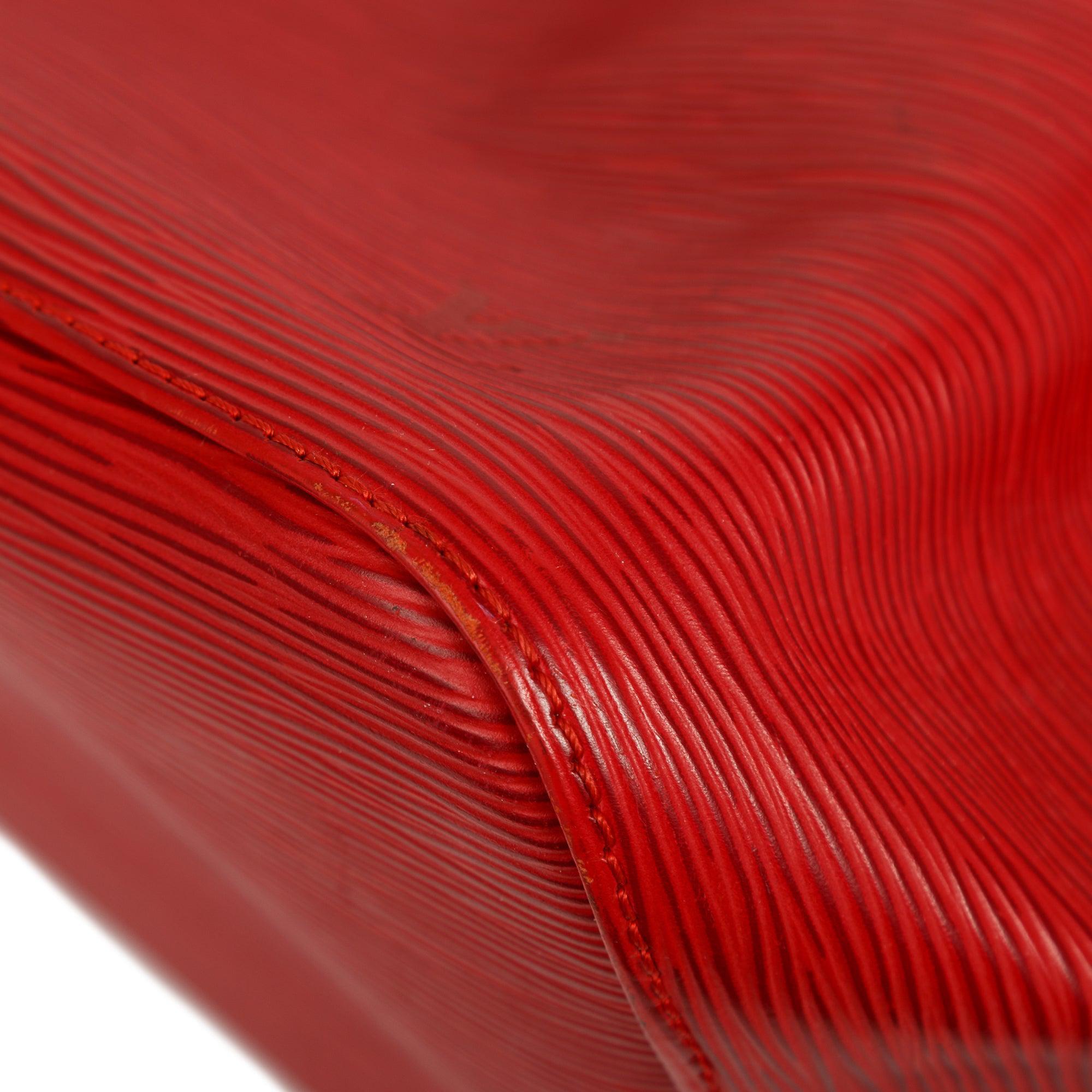 Louis Vuitton Red Epi Petit Noe Bag