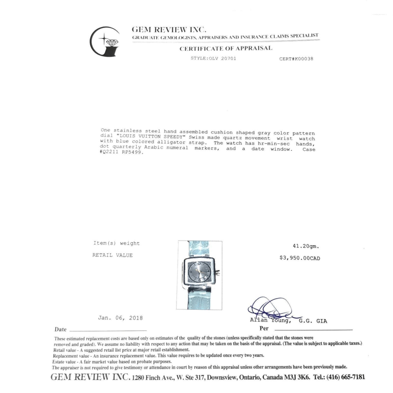 Louis Vuitton Speedy Watch