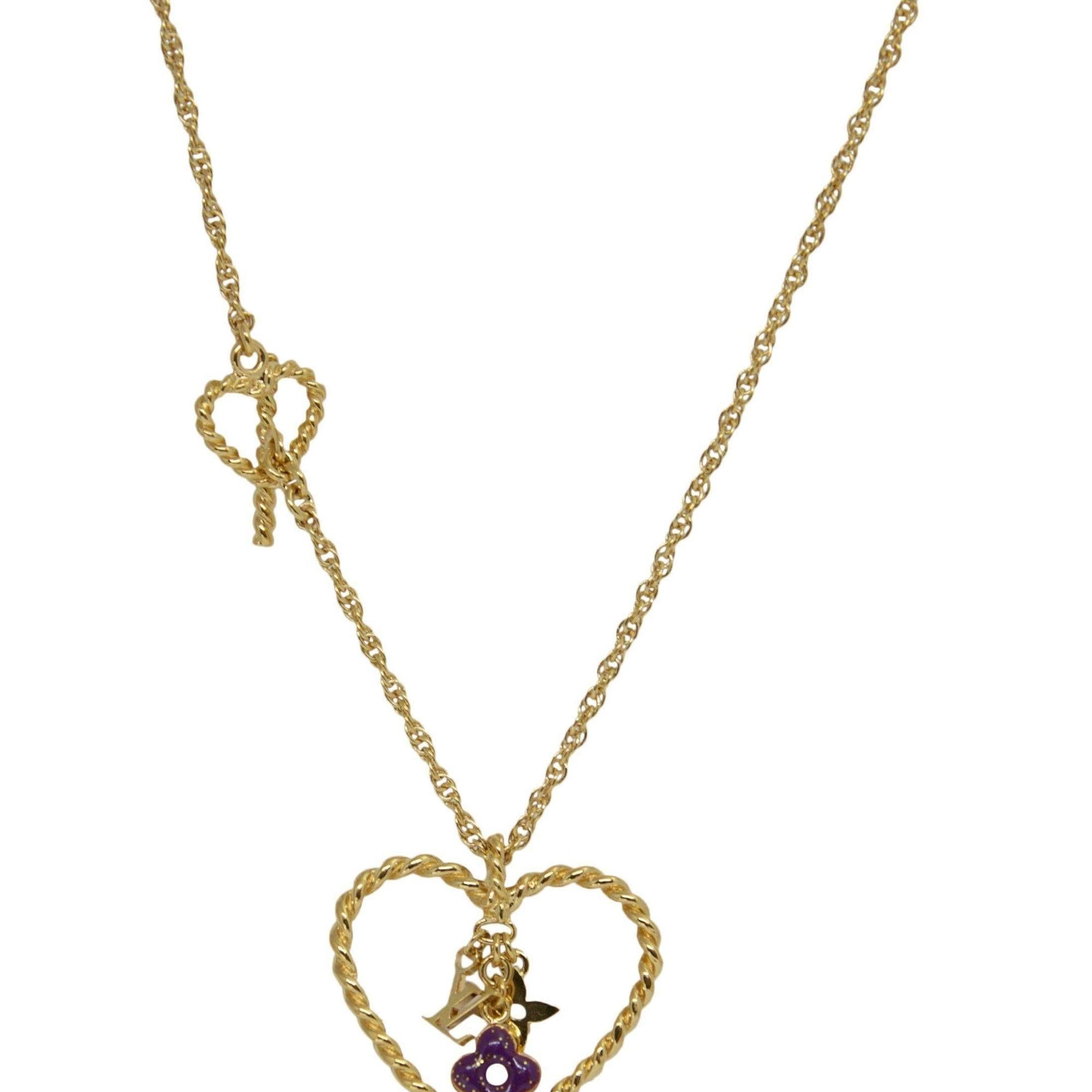 Louis Vuitton Sweet Monogram In My Heart Pendant Necklace