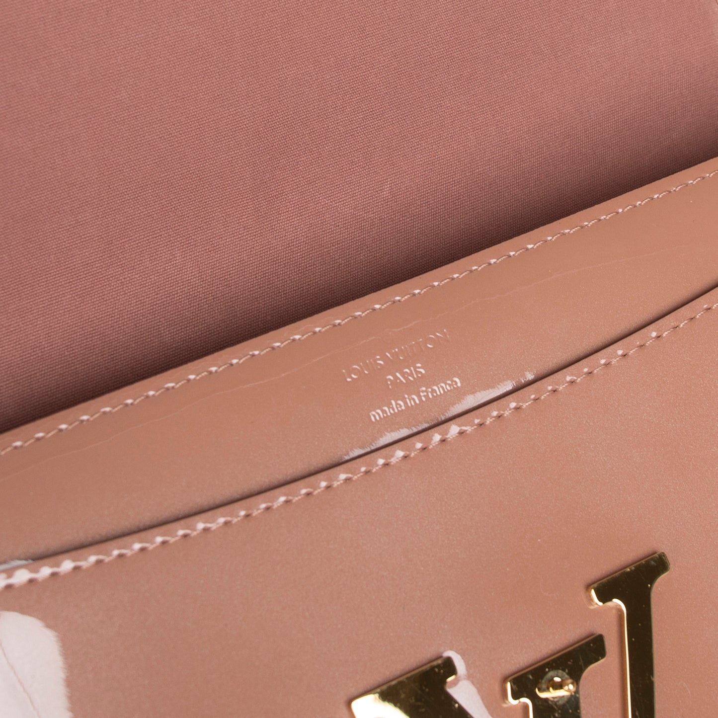 Louis Vuitton Vernis Leather Large Louise Clutch