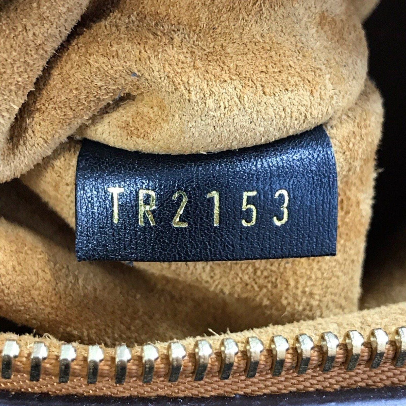 Louis Vuitton W Monogram Cuir Orfèvre Tote Noisette PM Bag