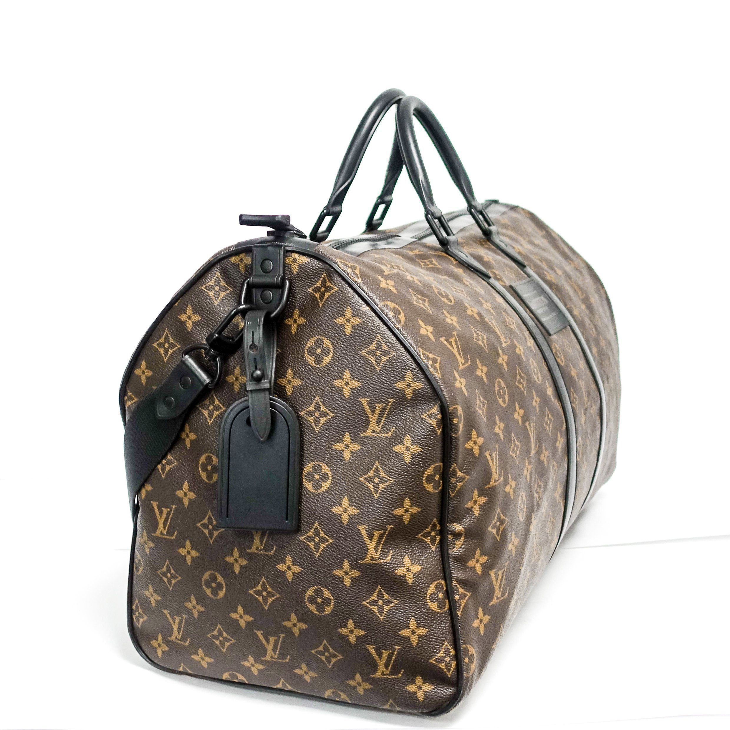 Louis Vuitton Waterproof Monogram Keepall Bandouliere 55