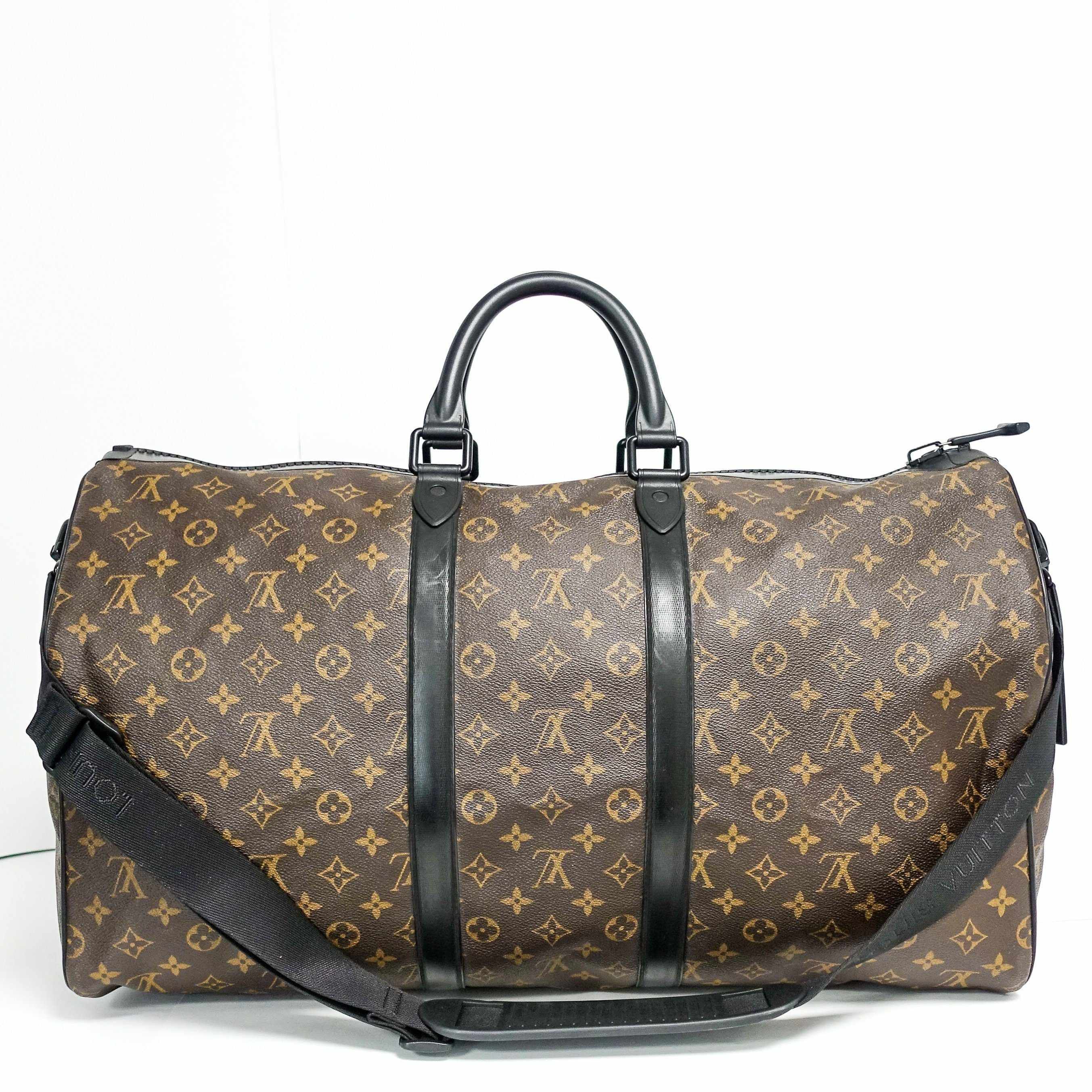 Louis Vuitton Waterproof Monogram Keepall Bandouliere 55