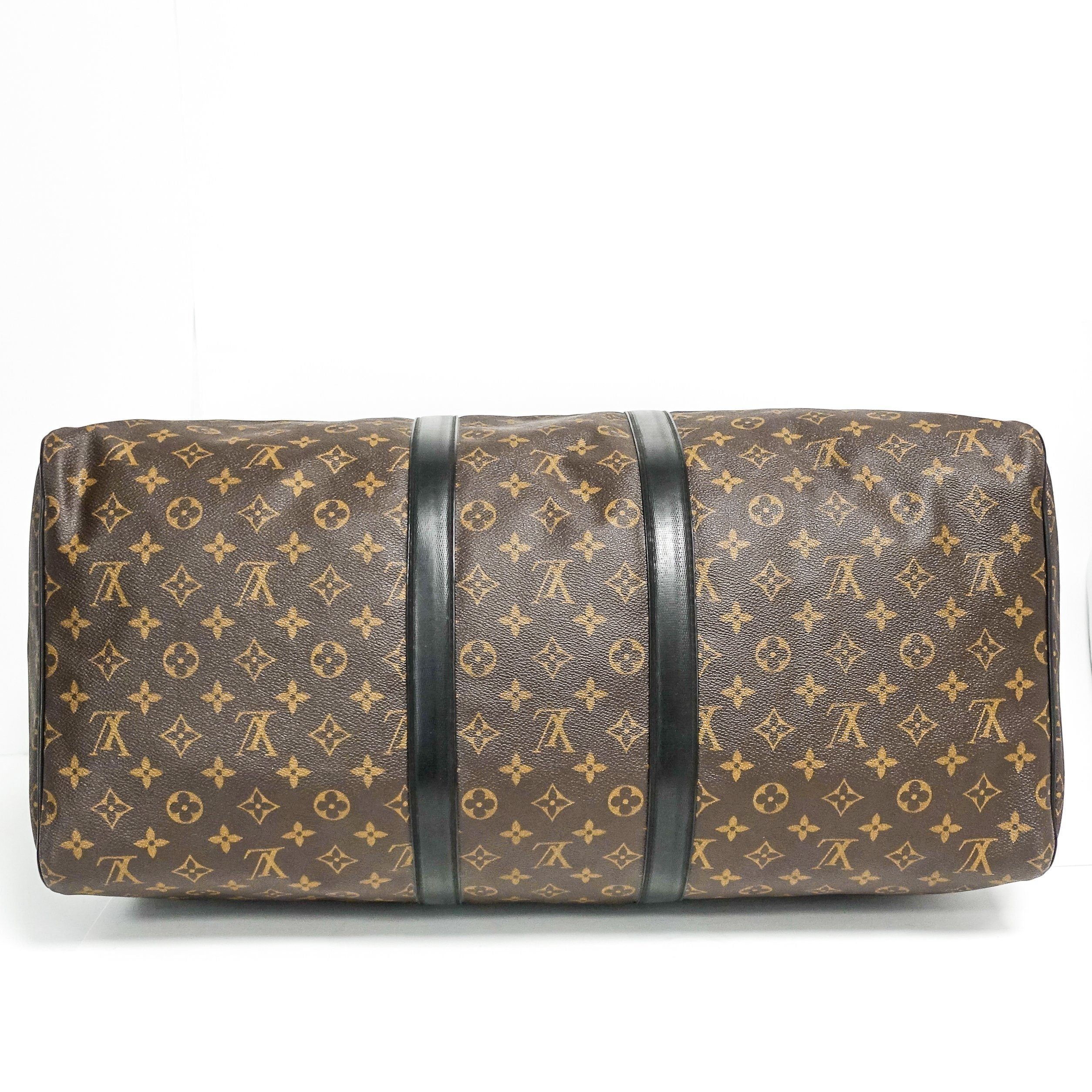 Louis Vuitton Waterproof Monogram Keepall Bandouliere 55