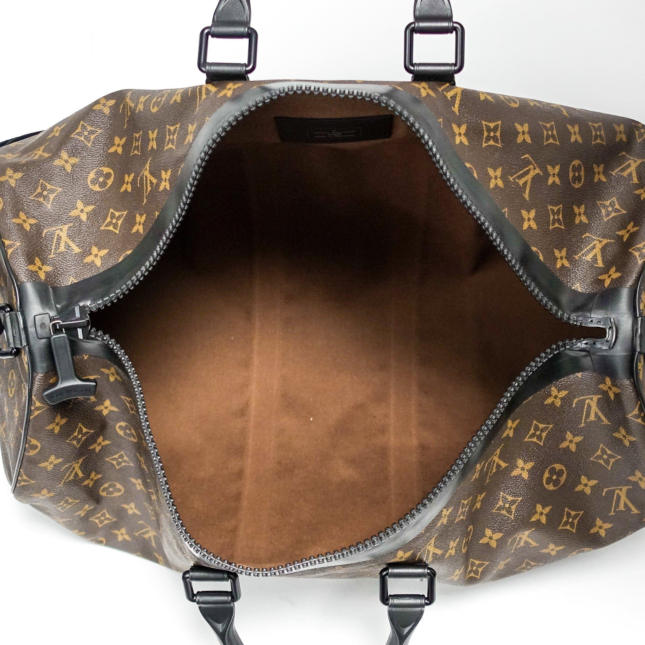Louis Vuitton Waterproof Monogram Keepall Bandouliere 55