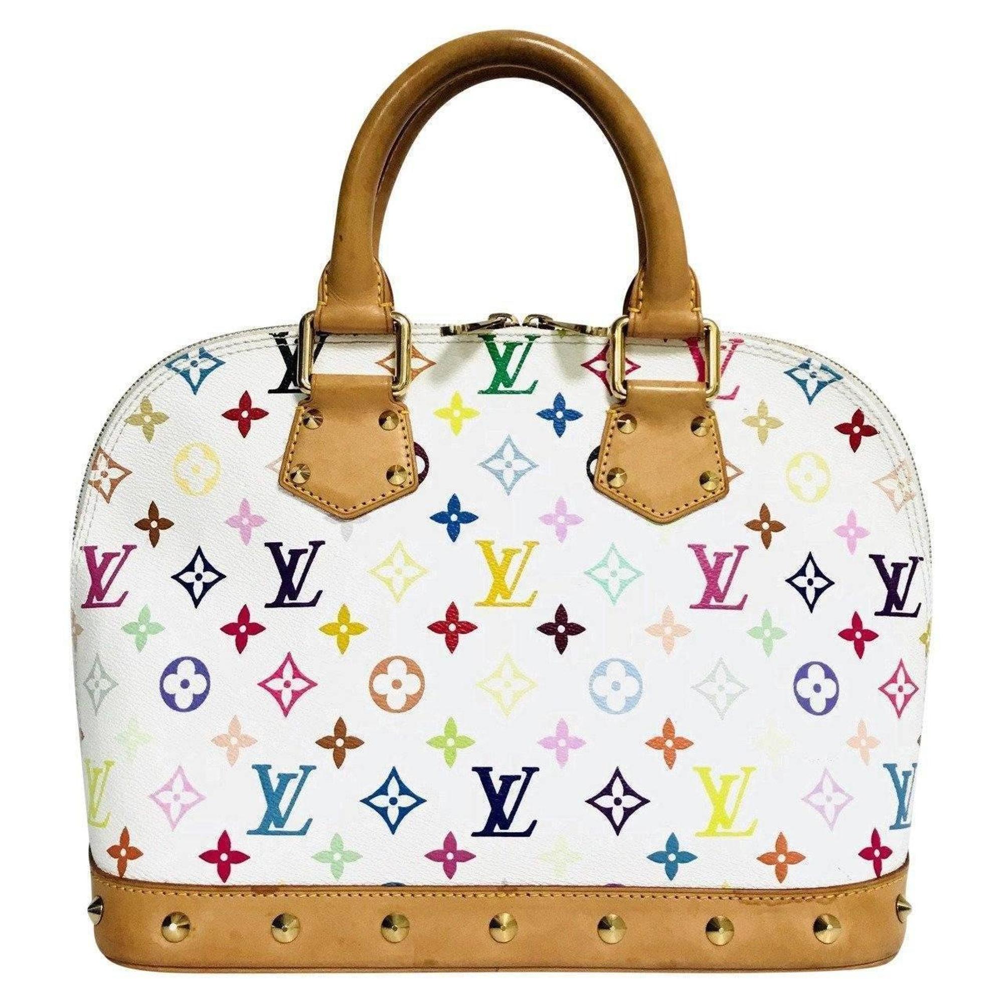 Louis Vuitton White Monogram Multicolour Alma PM
