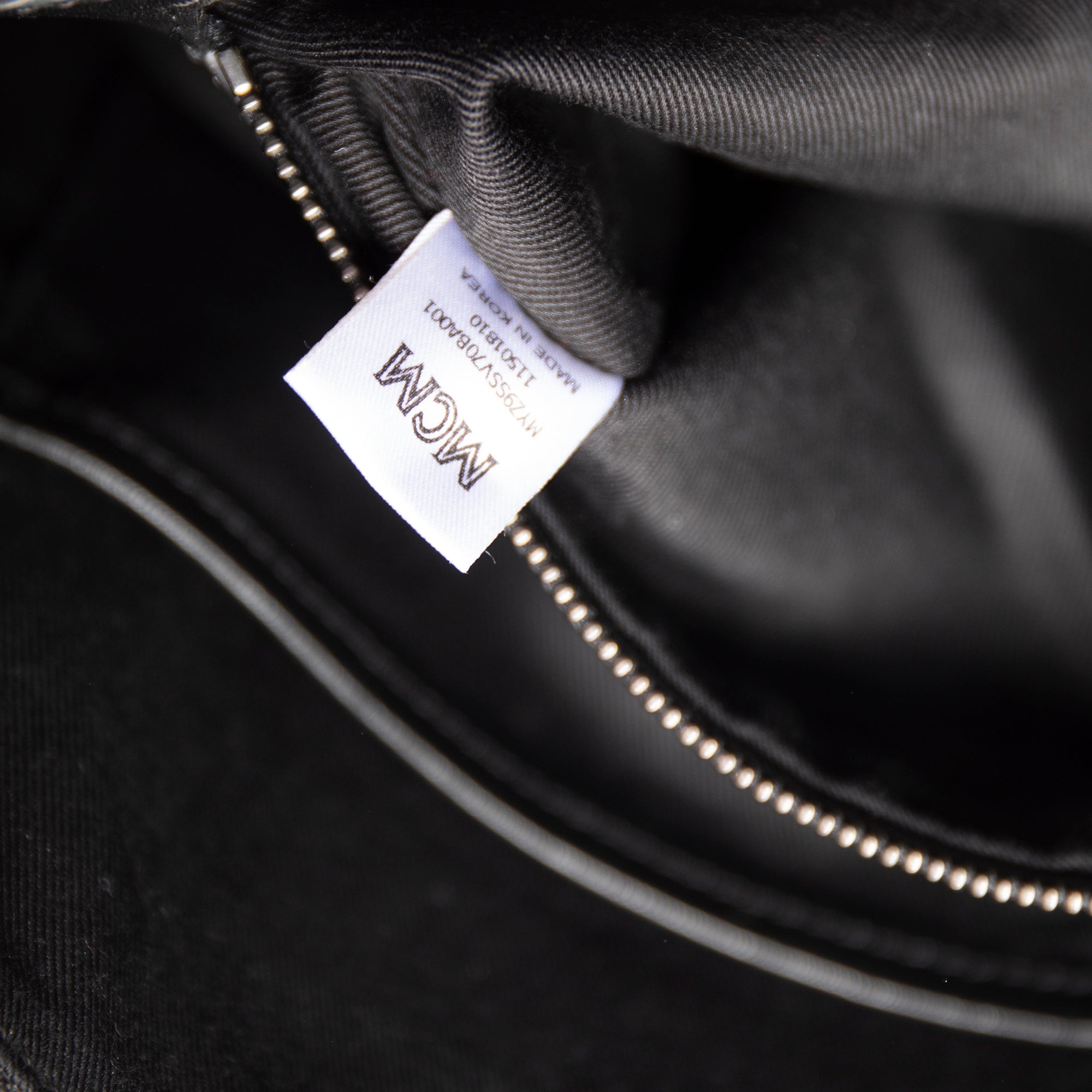 MCM Black Visetos Crossbody Pouch Bag