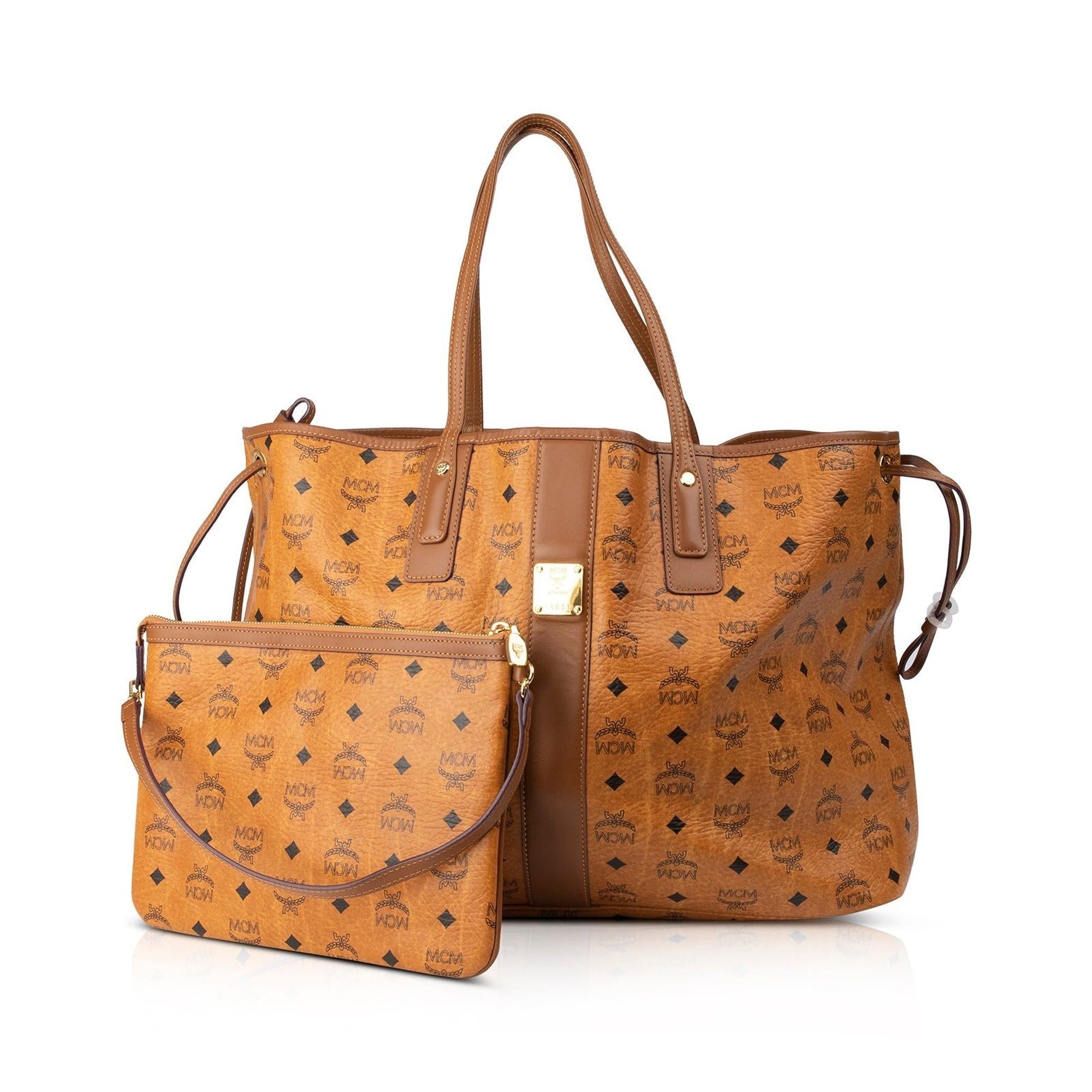 MCM Large Reversible Liz Shopper Tote w/ Pouch