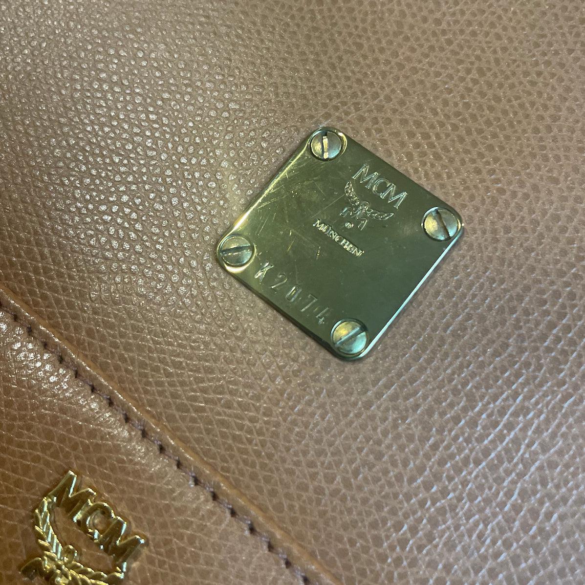 MCM Leather Messenger Bag