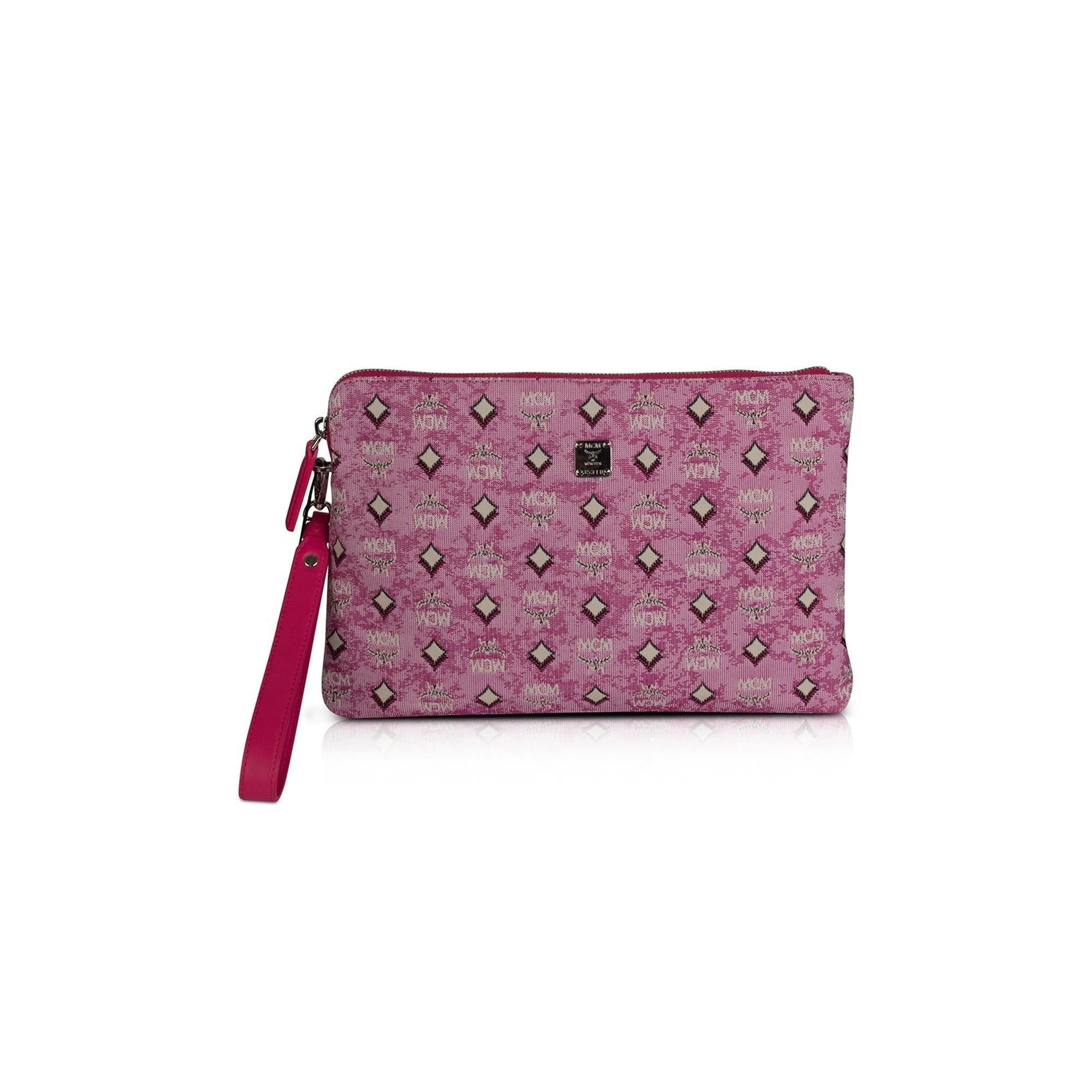 MCM Portuna Medium Wristlet Pouch