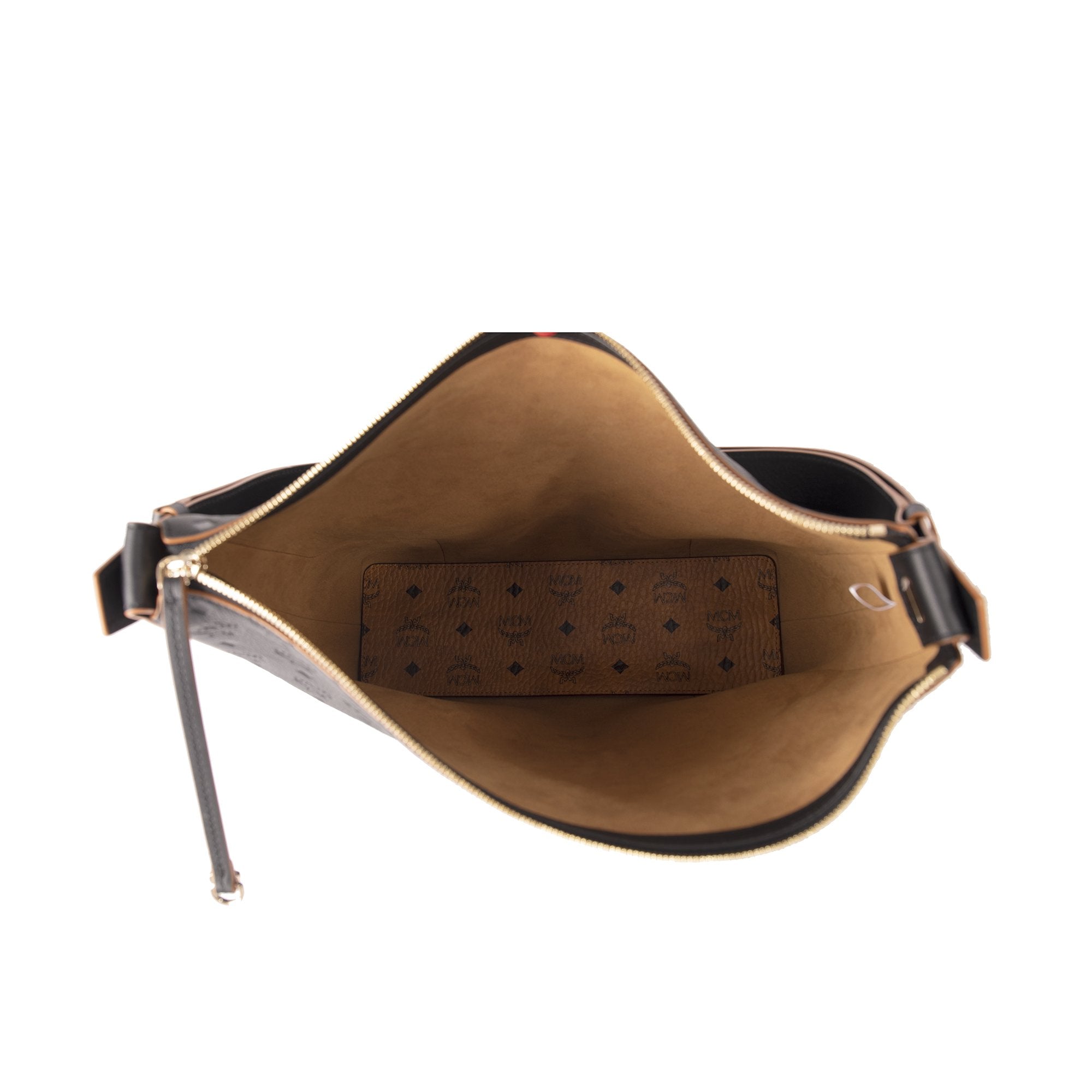 MCM Visetos Leather Klara Hobo