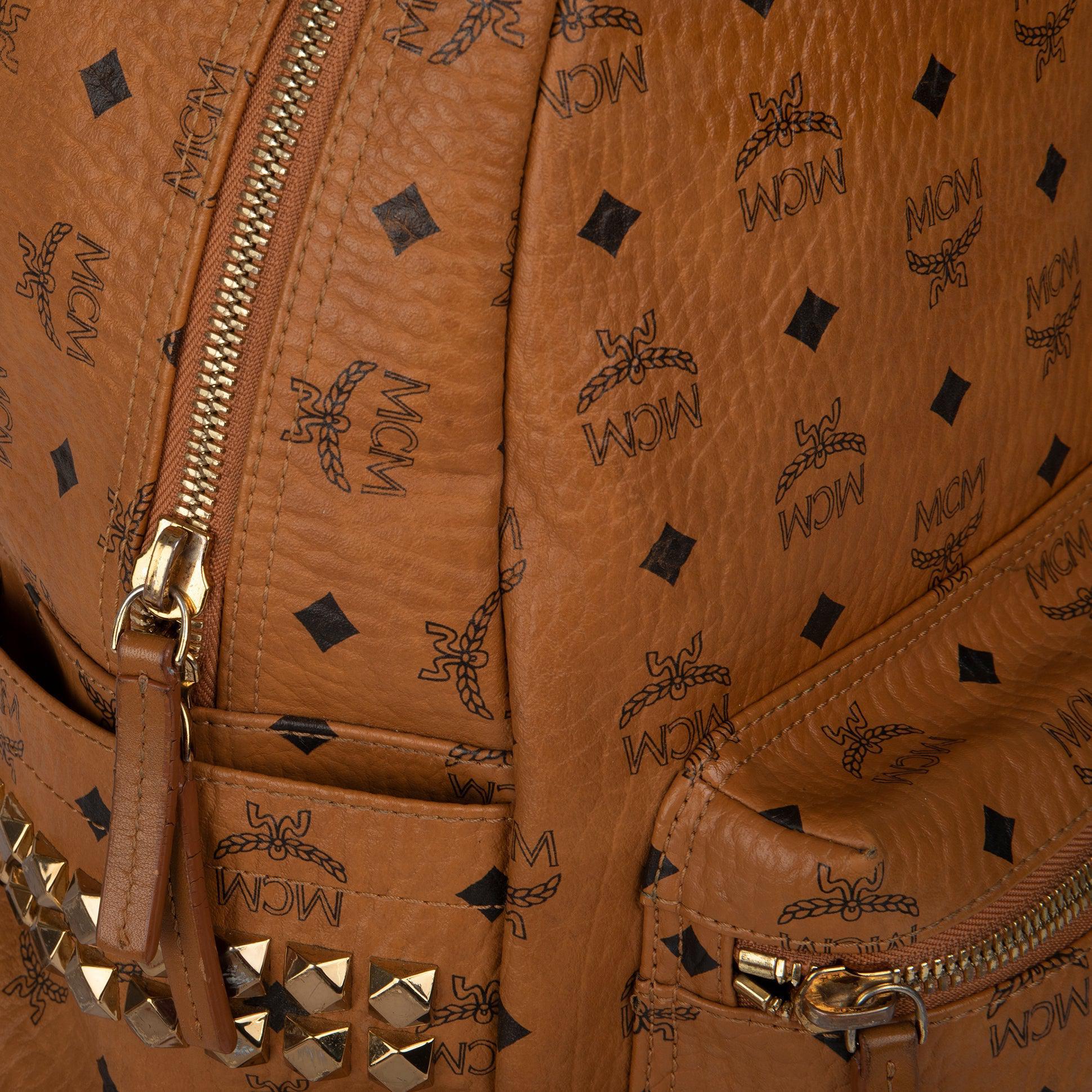 MCM Visetos Stark Side Studs Backpack