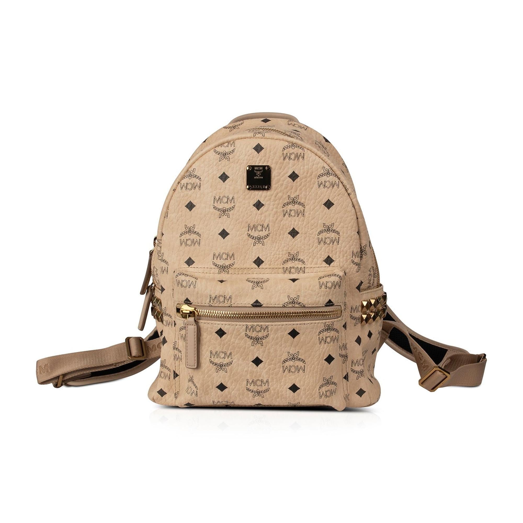 MCM Visetos Studded Stark Backpack