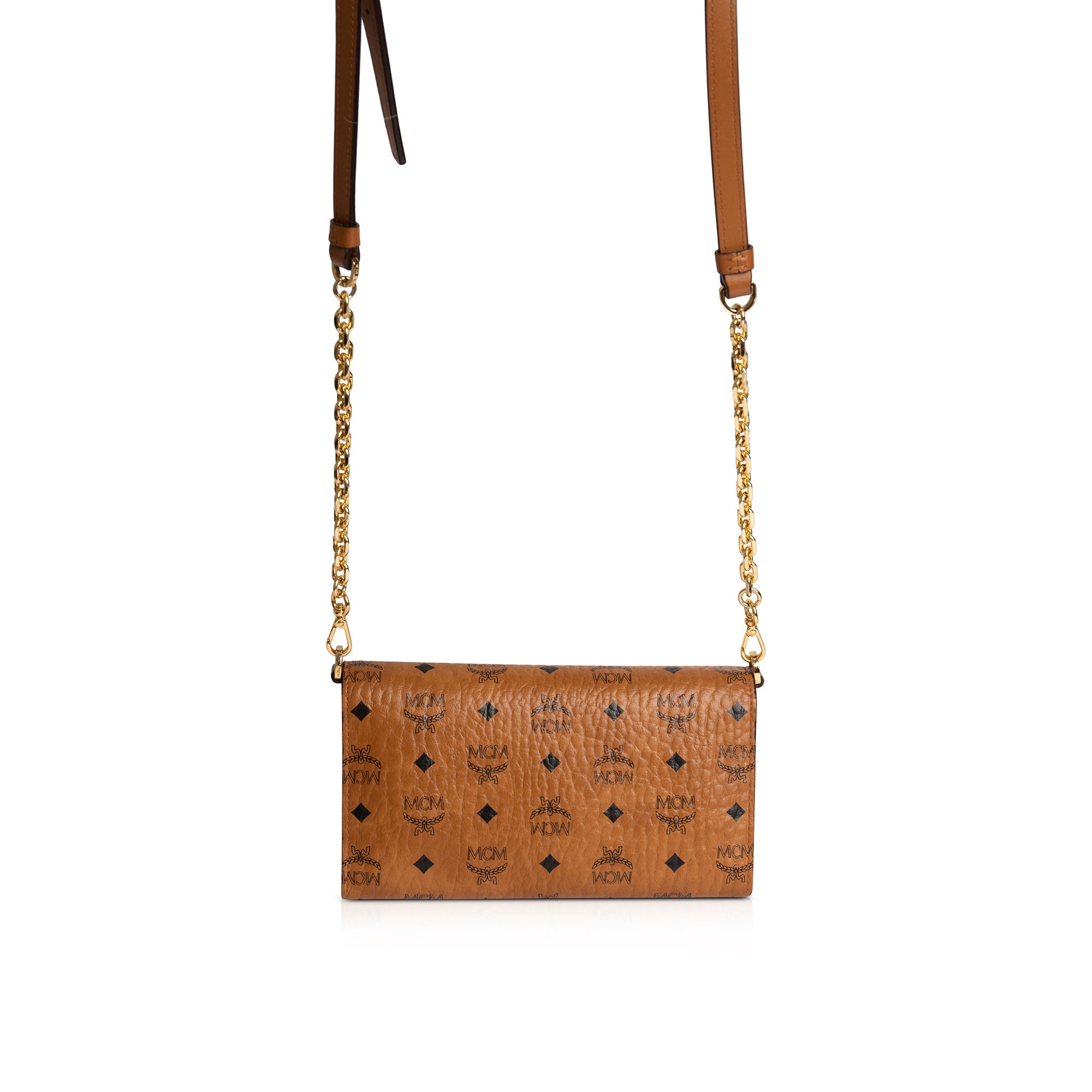MCM Visetos Wallet Crossbody Bag