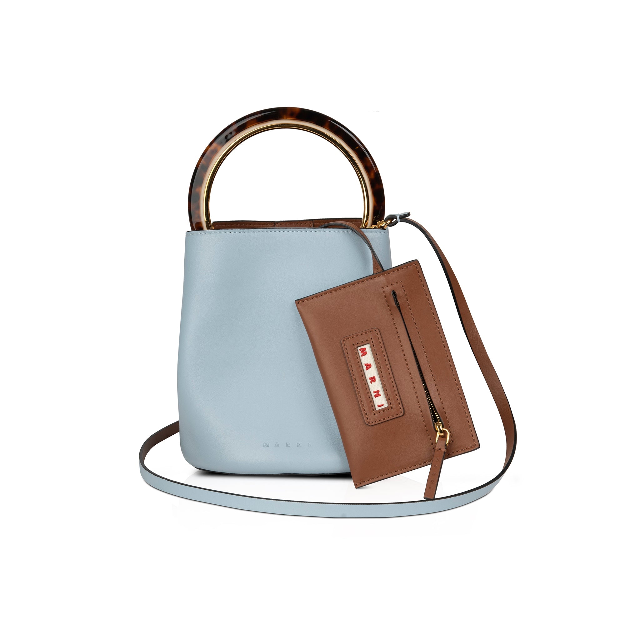 Marni Pannier Top Handle Bag w/ Strap