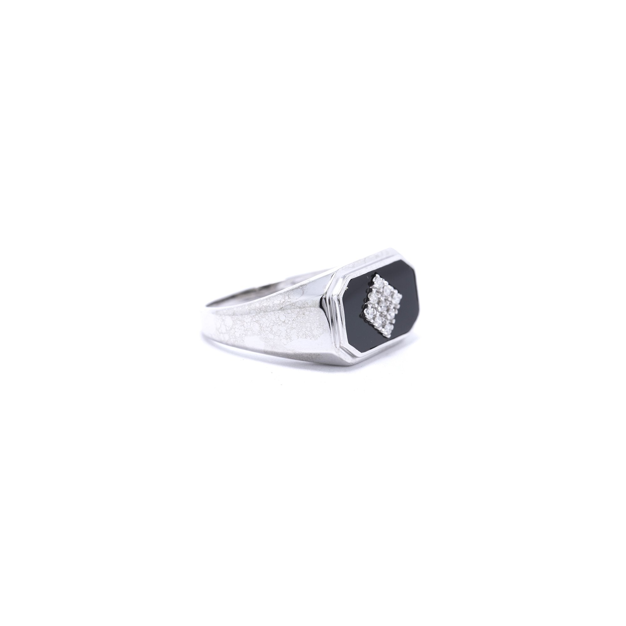 Men's Onyx & Diamond Ring