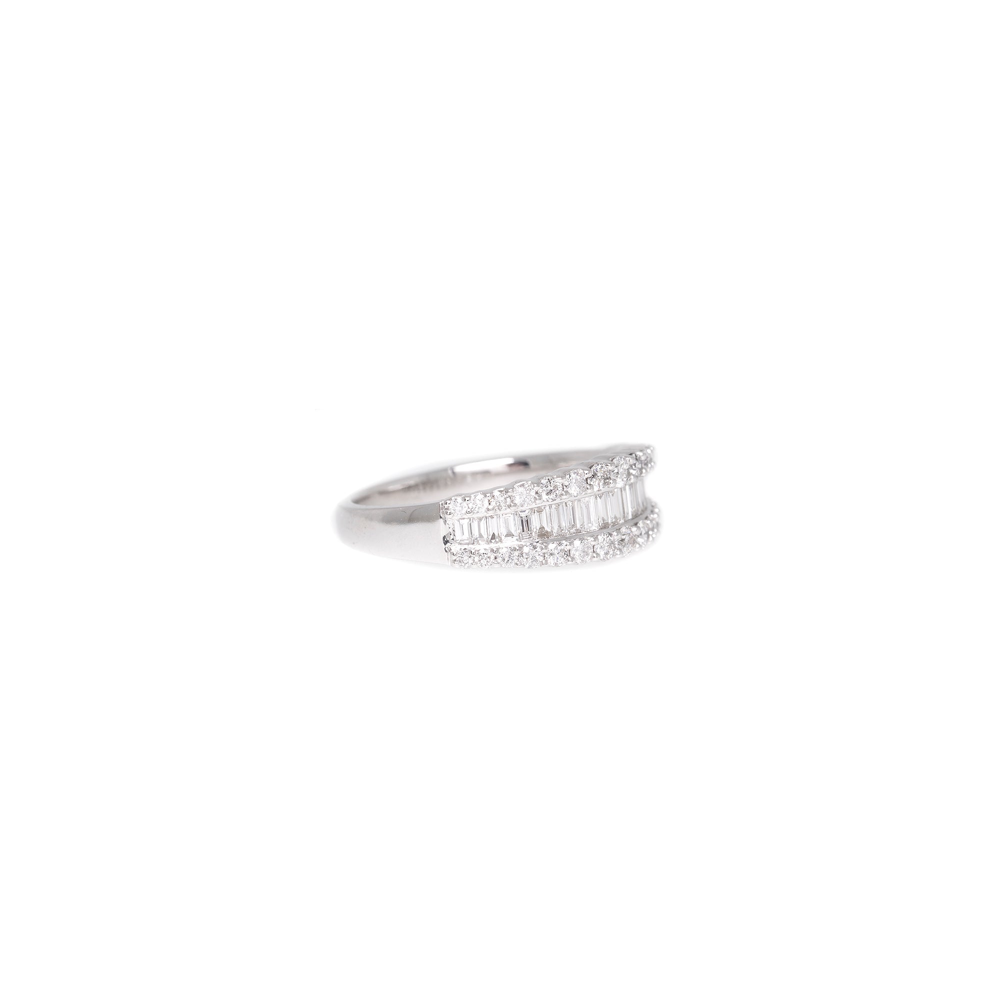 Micheal Hill 14k White Gold Diamond Band