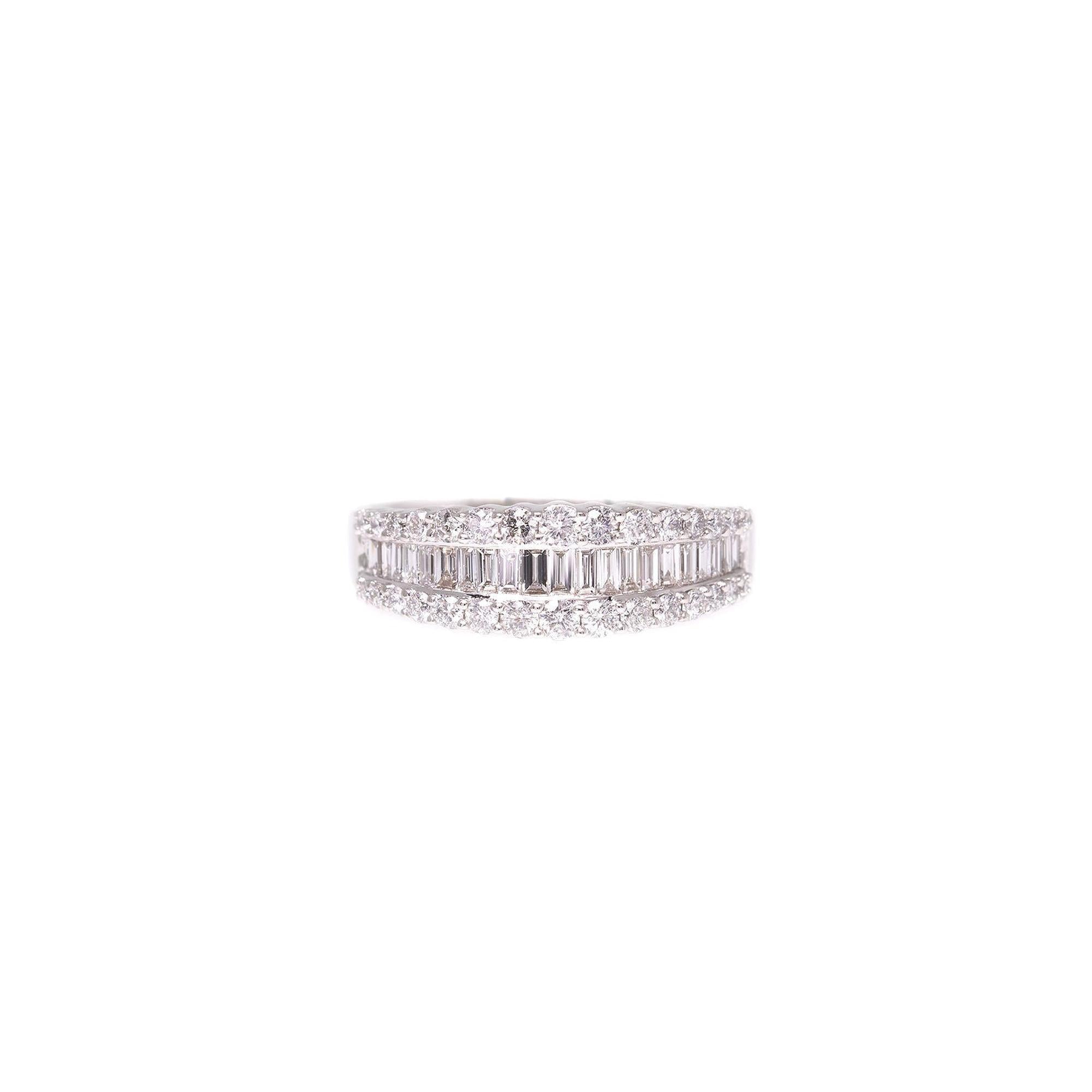 Micheal Hill 14k White Gold Diamond Band