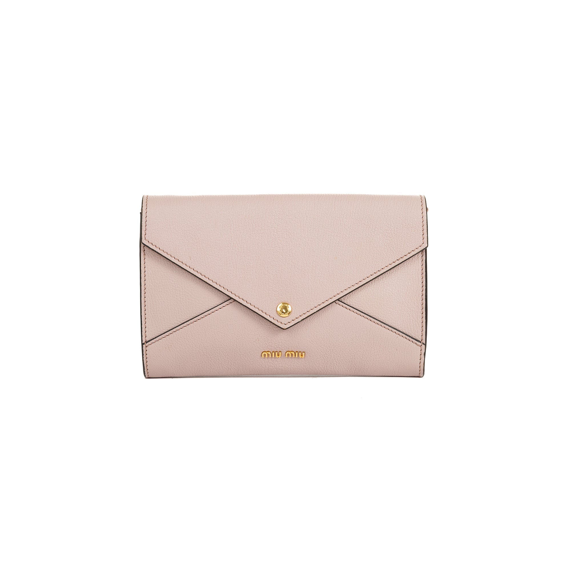 Miu Miu Madras Envelope Shoulder Bag w/ Authenticity Card