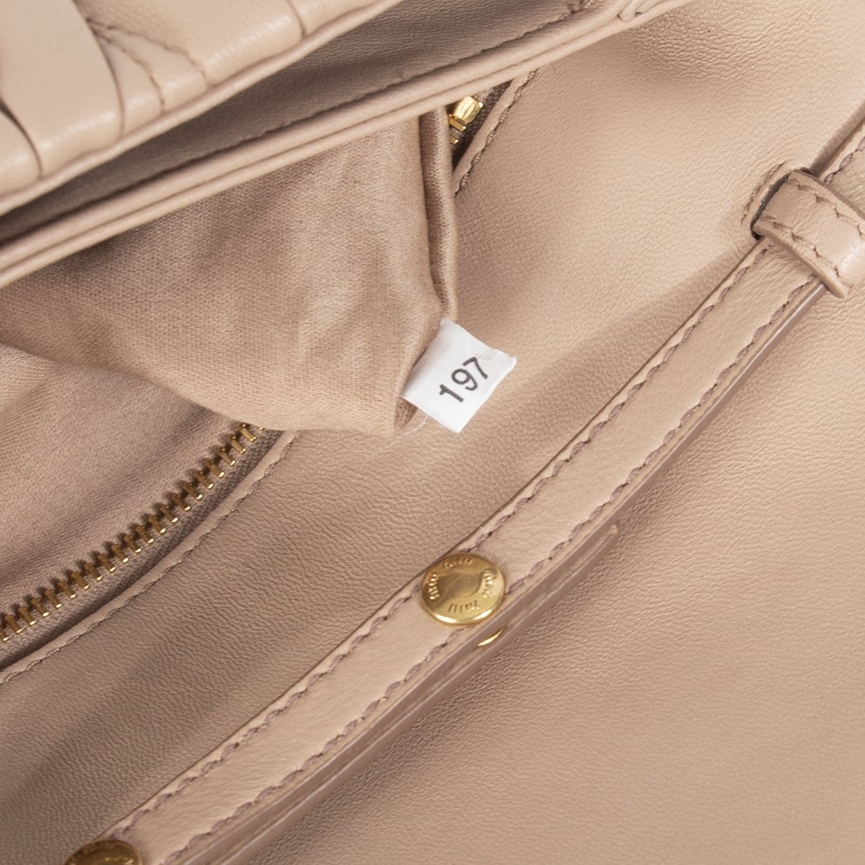 Miu Miu Matelasse Leather Clutch