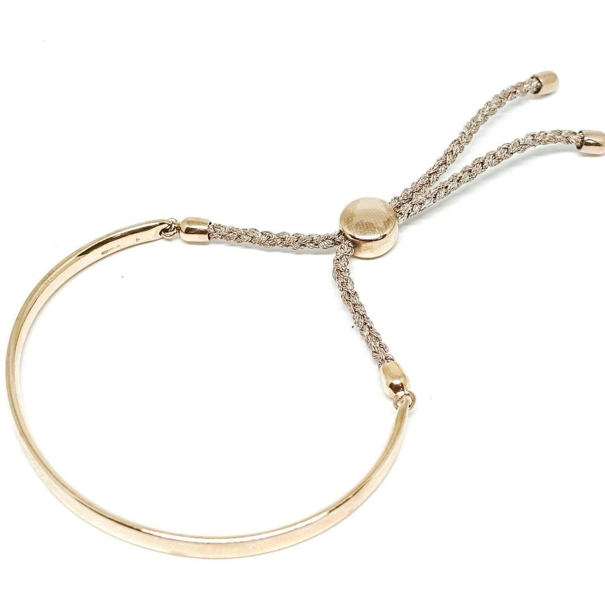 Monica Vinader Fiji Friendship Bracelet in Sterling Silver with 18kt Rose Gold Plate