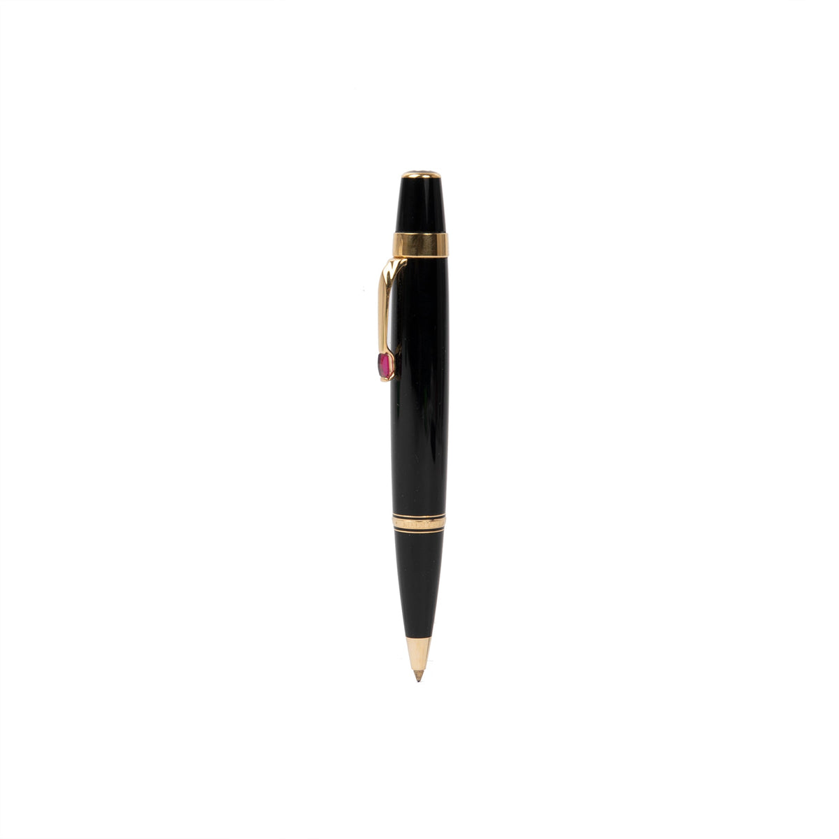 Montblanc Boheme Ballpoint Red Gem 廃盤 箱付 Montblanc Boheme Rouge Ballpoint Pen w/ Leather Zip Case – OLIVER'S