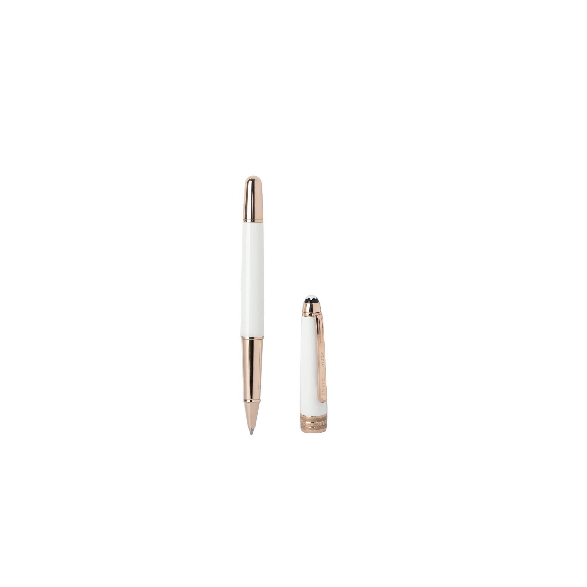 Montblanc Meisterstuck White Rose Gold Coated Classique Ballpoint Pen w/ Box