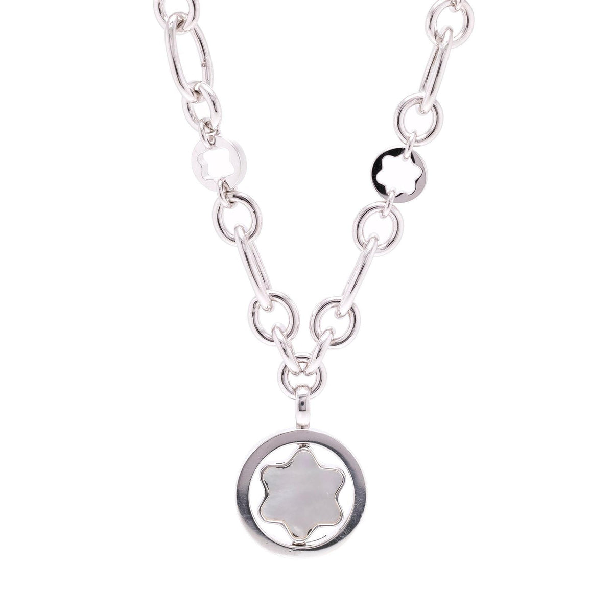 Montblanc Mother of Pearl Star Signet Necklace w/ Box – OLIVER'S