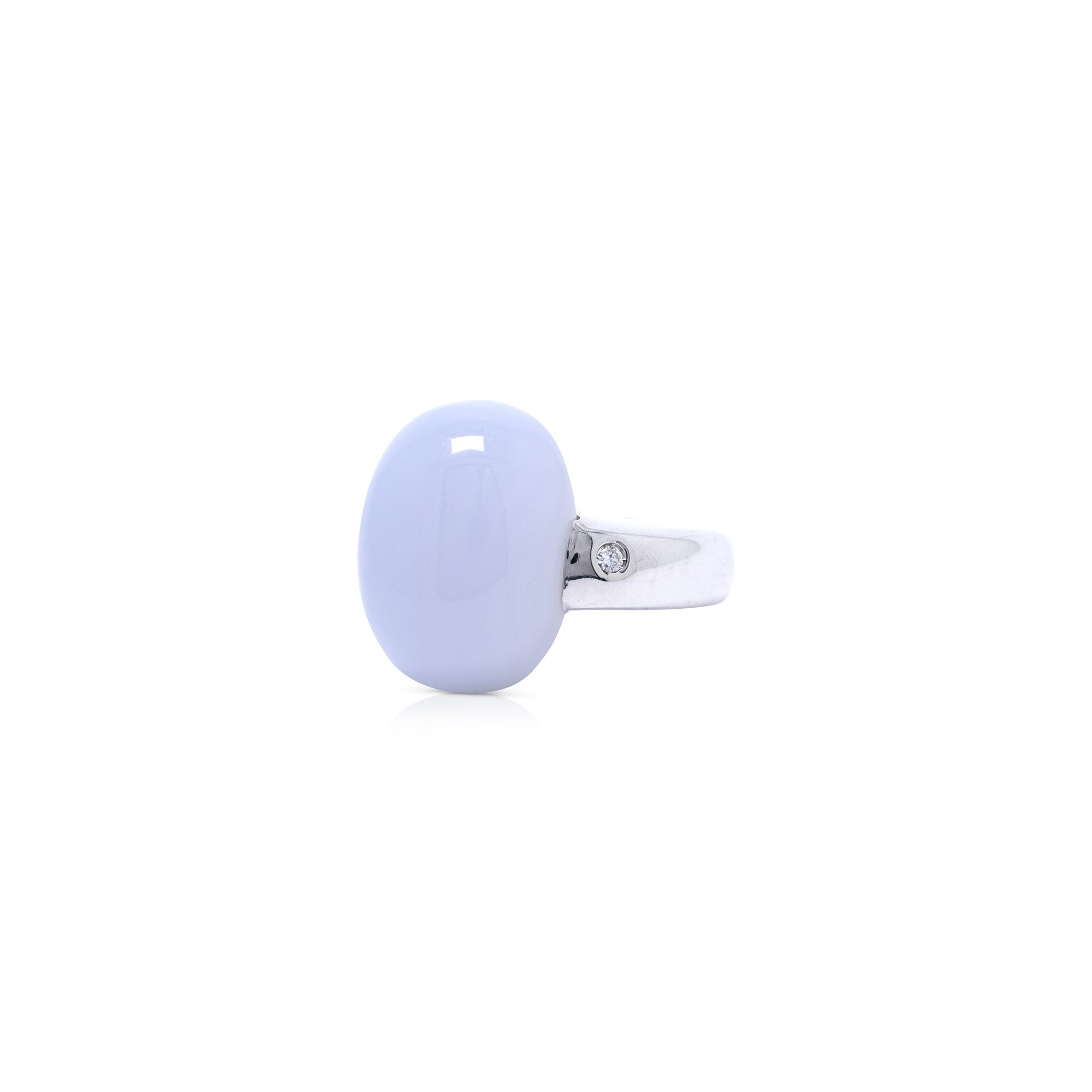 Moonstone & Diamond Ring