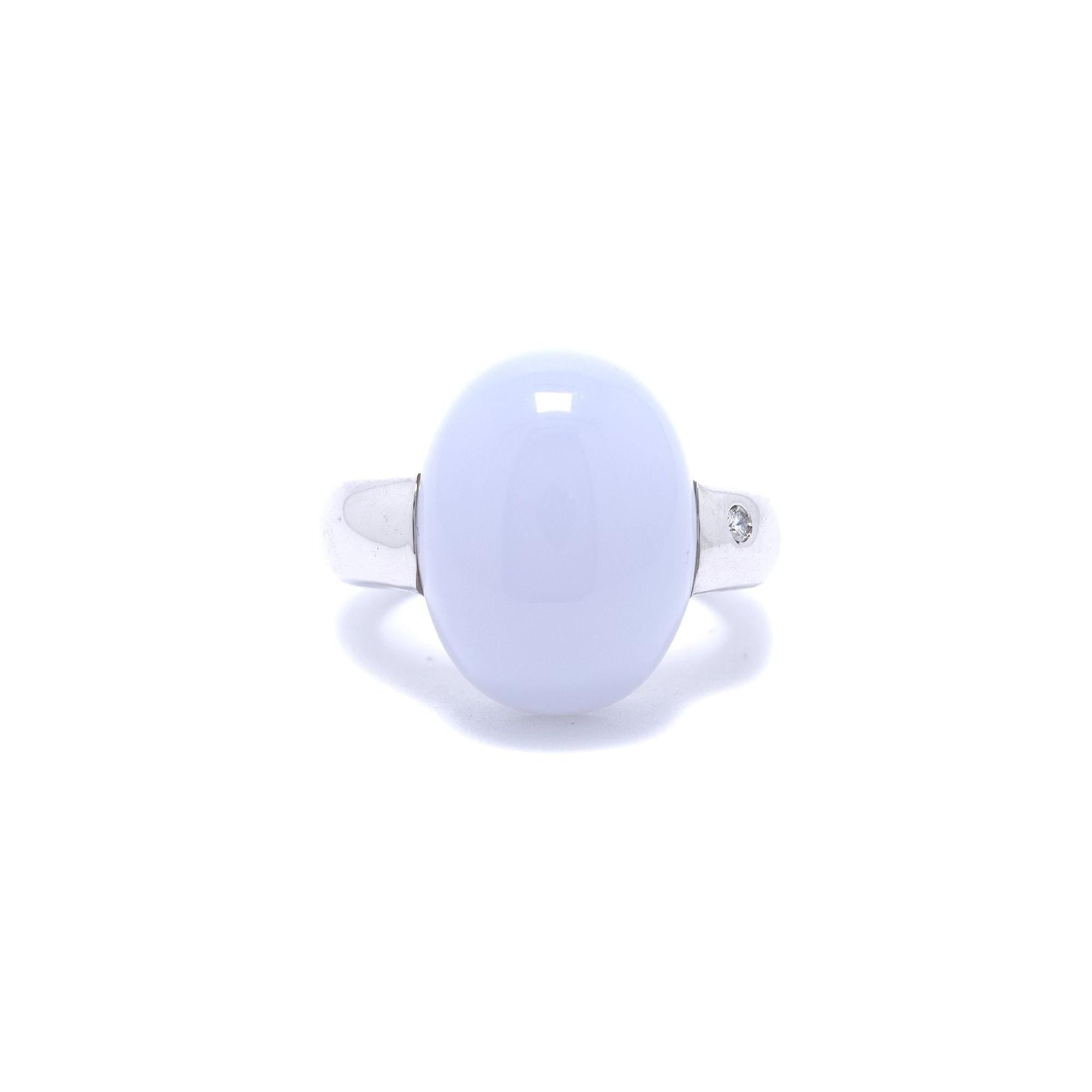 Moonstone & Diamond Ring