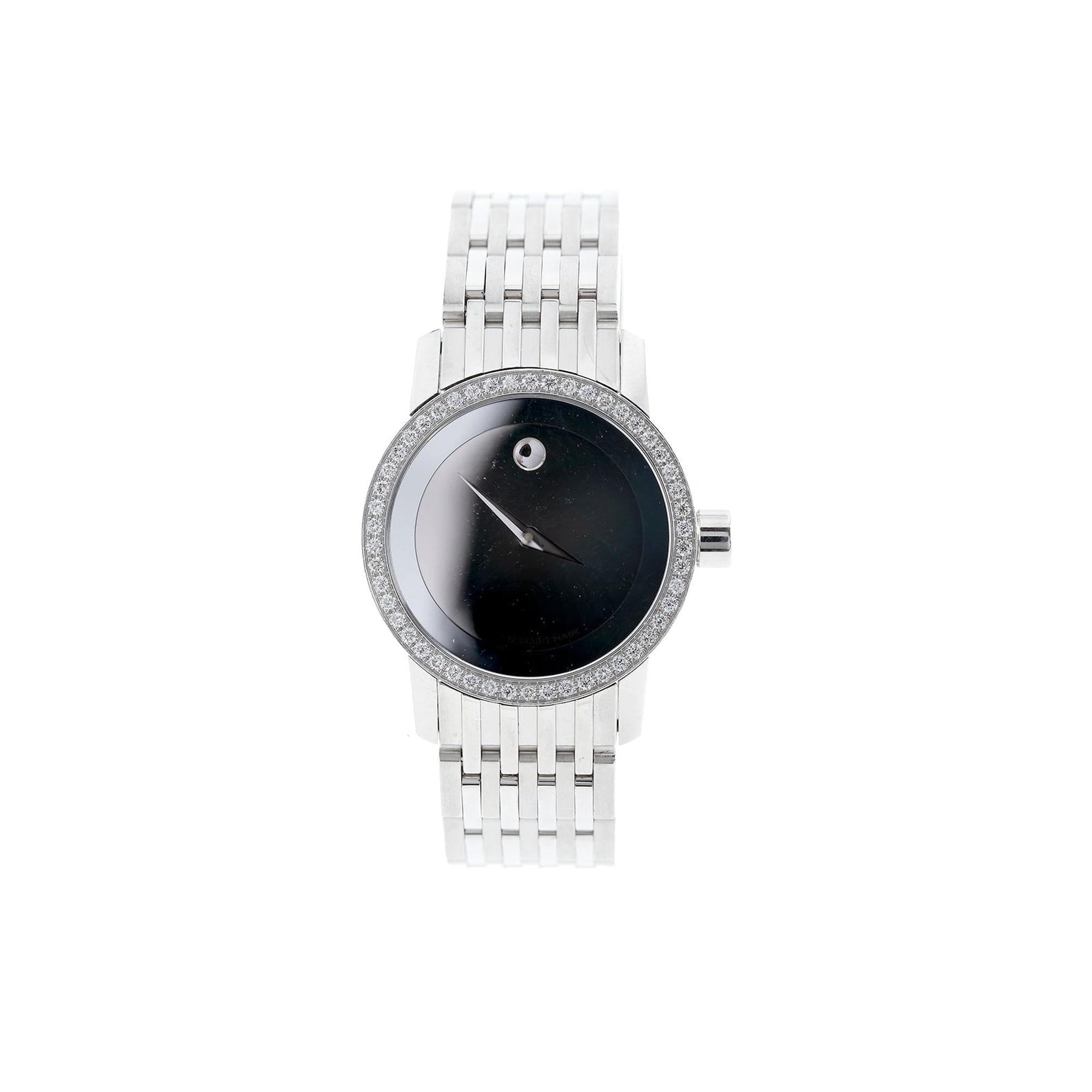 Movado Concept 60 Diamond Bezel Watch