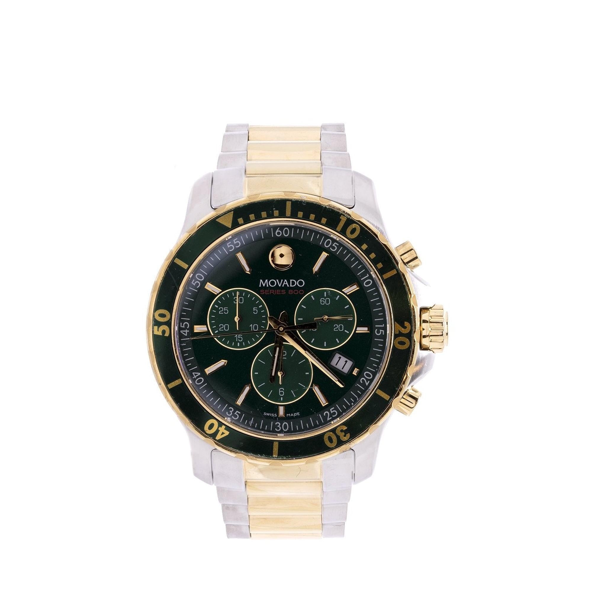 Movado Two-Tone Series 800 Chronograph Watch