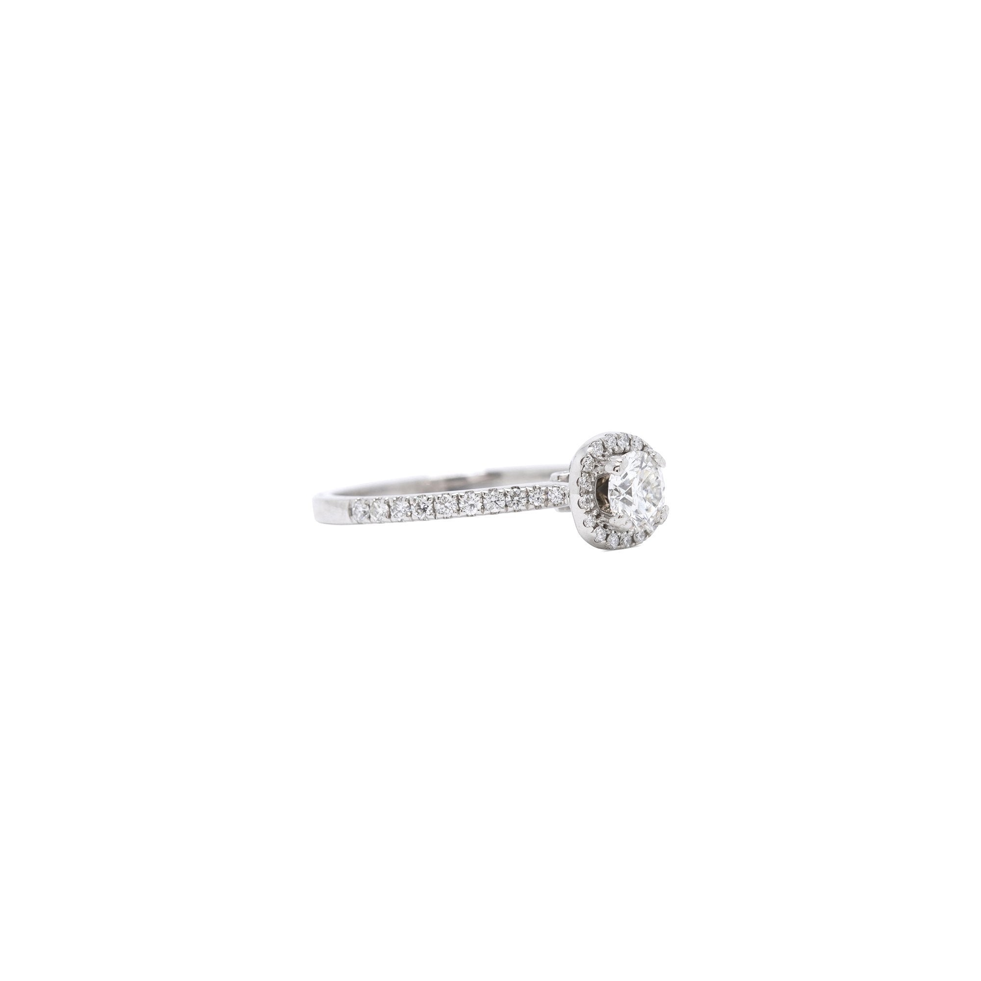 Noam Carver Halo Design Diamond Engagement Ring w/ GIA Report