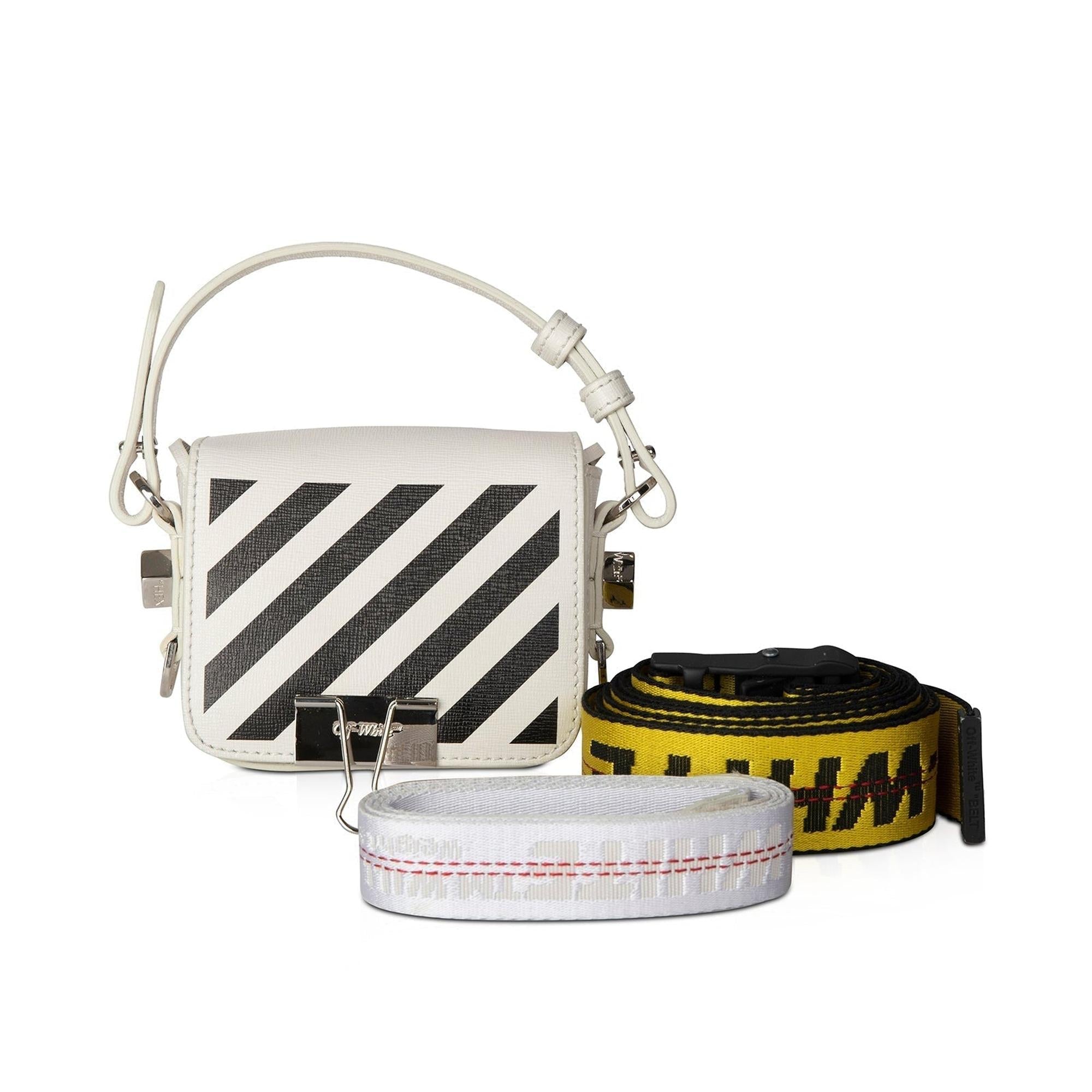 Off-White C/O Virgil Abloh Baby Diag Binder Clip Bag