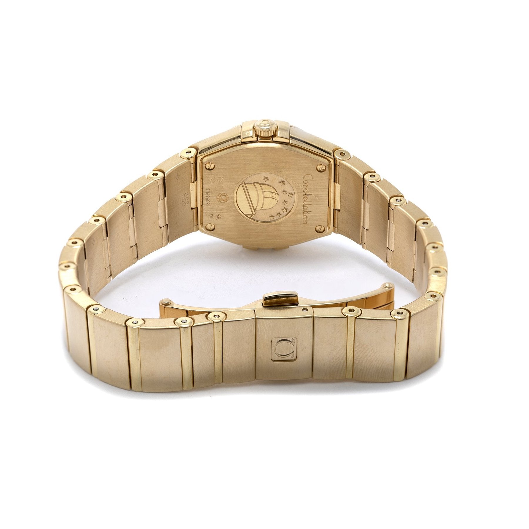 Omega 18k Gold Diamond Constellation Watch w/ Box & Authenticity Card