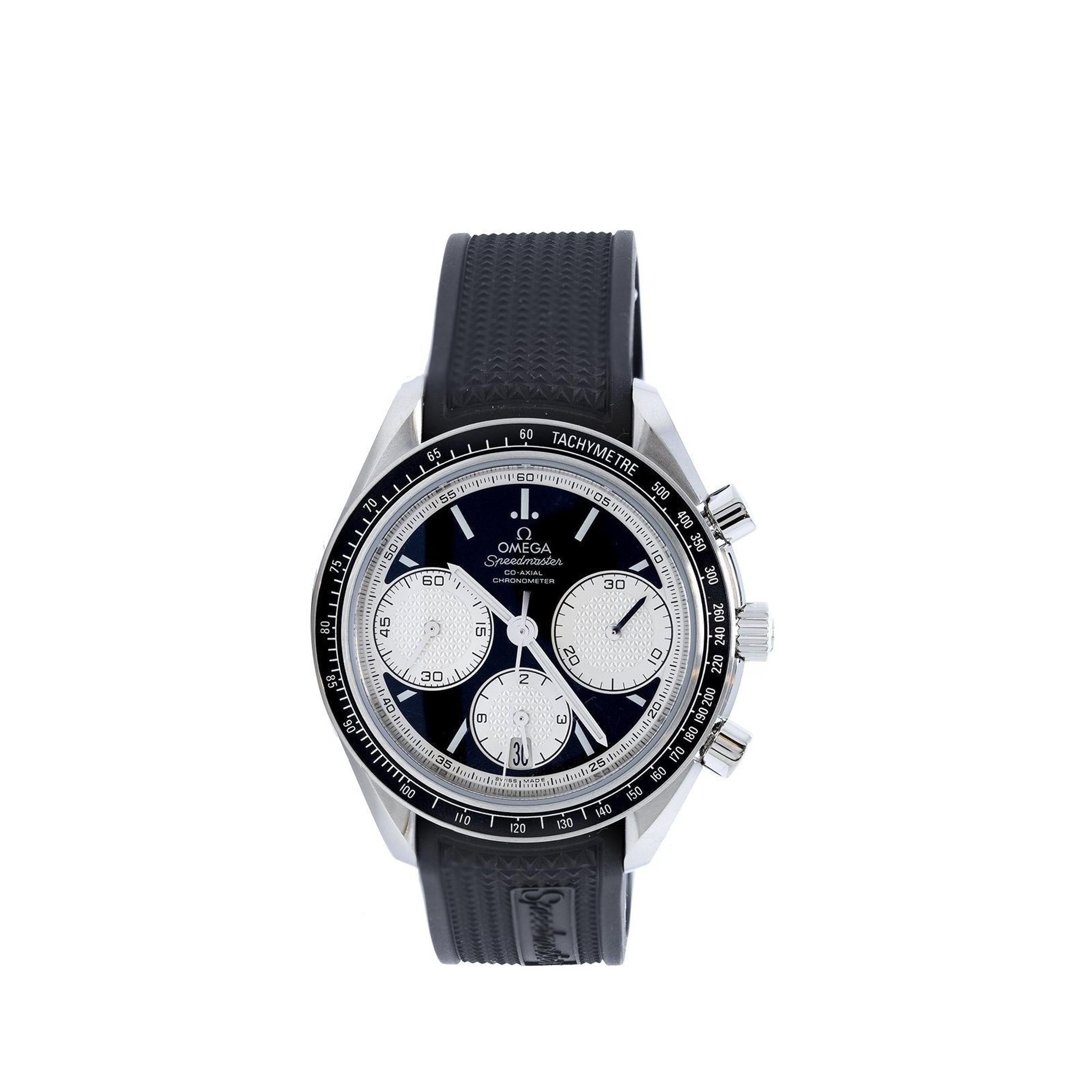 Omega Racing Speedmaster Coaxial Chronograph Watch w/ Box